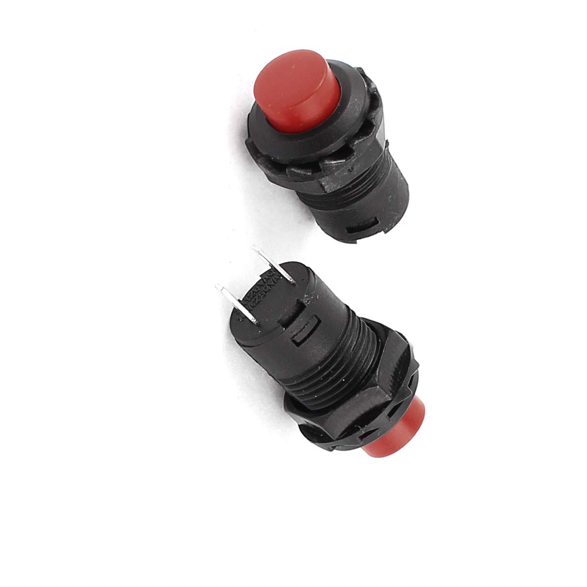 2 Pcs Anti-Static Push Button Switch SPST Momentary ON/Off 125V/3A 250V/1.5A Cleaning Brushes - Perfect for Electronics, DIY Projects, and Home Appliance Repairs