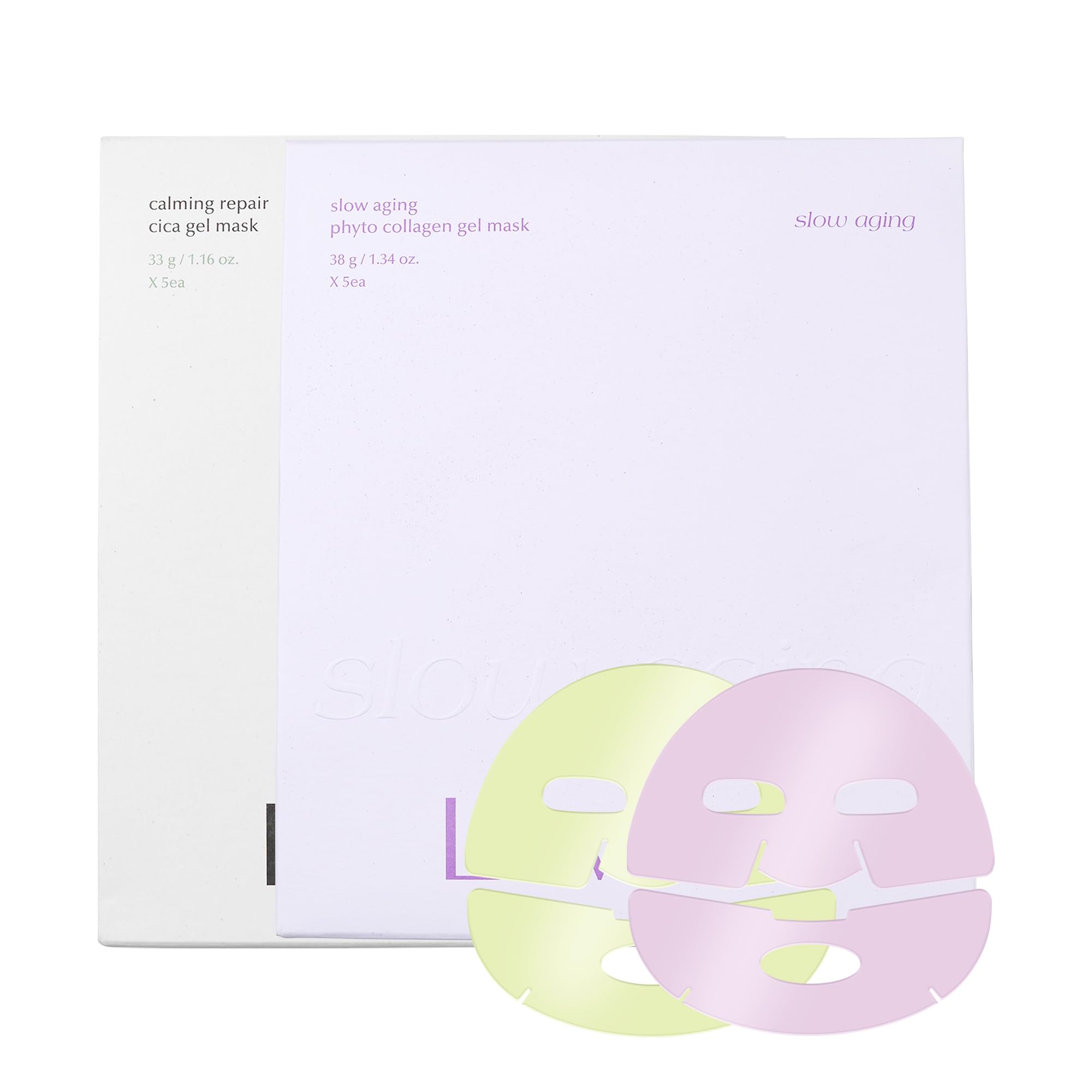 Collagen & Centella Hydrogel Mask Duo - Firming & Hydrating Korean Skincare for Smooth Skin | Daily Face Care