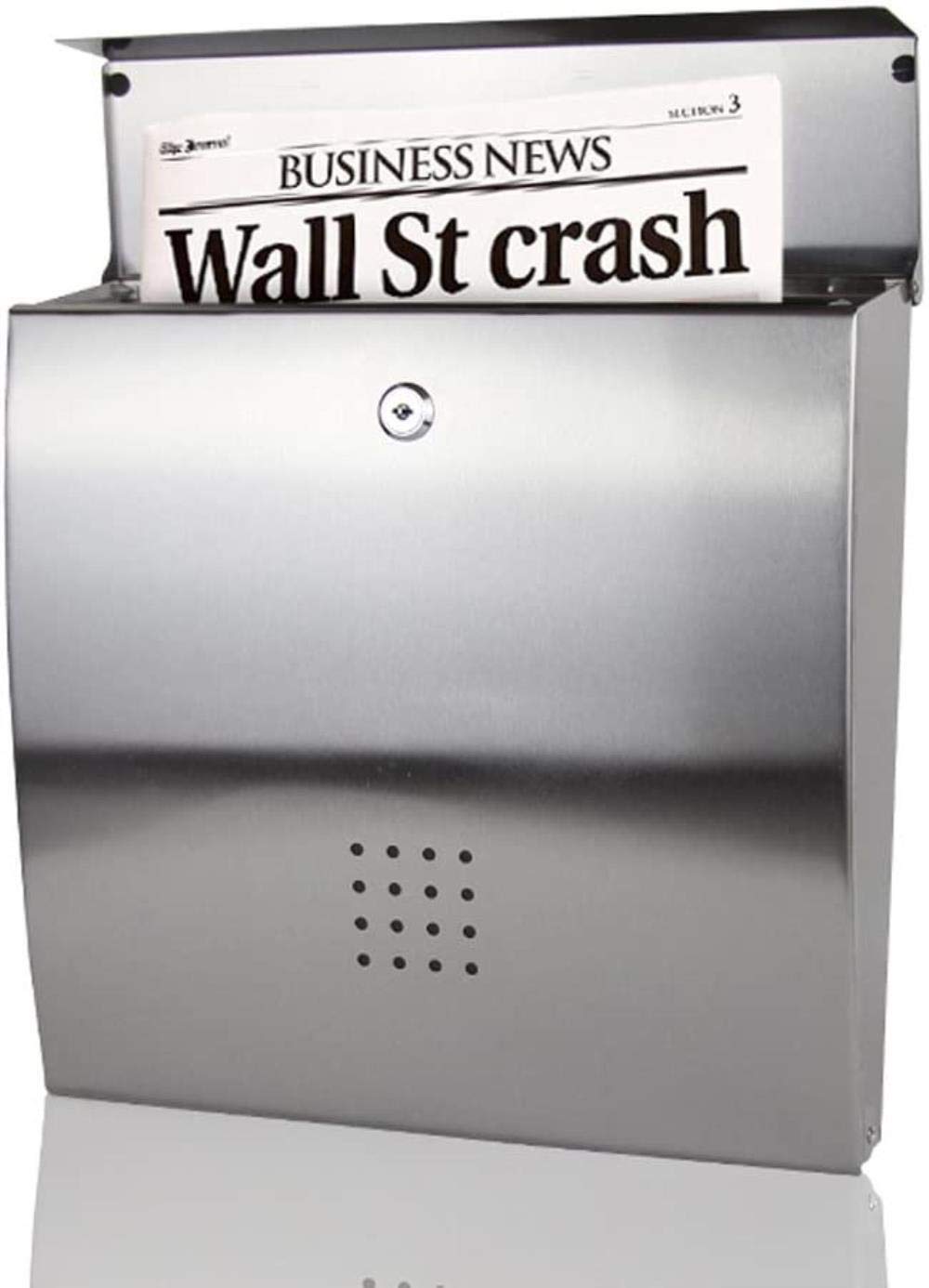 Stainless Steel Mailbox with Lock - Secure Wall-Mounted Letter Box for Indoor & Outdoor Use - Perfect for Homes, Villas, Apartments and Offices