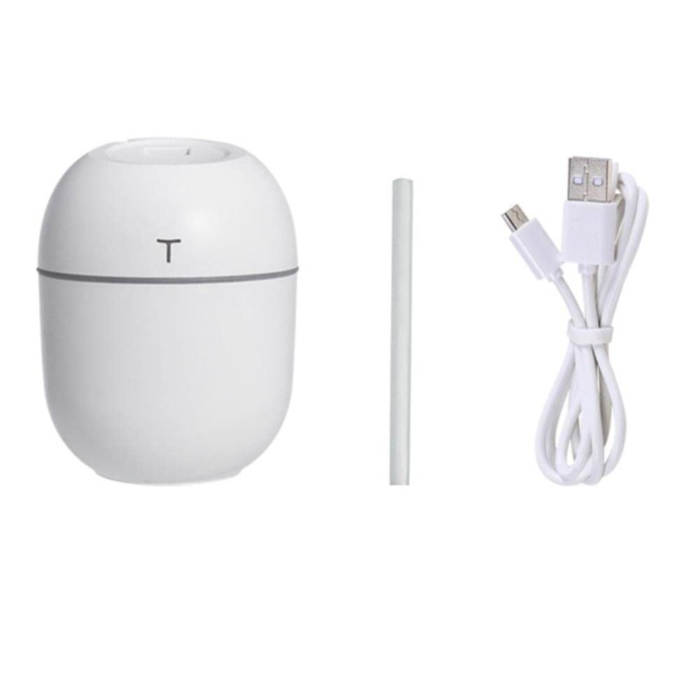 Ultrasonic Mini Air Humidifier & Essential Oil Diffuser - 220ML USB-Powered with LED Night Light | Perfect for Home, Office, Bedroom, Nursery and Car | Compact Aromatherapy Mist Maker for Better Sleep & Air Quality
