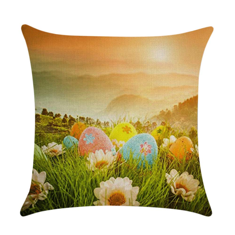 Square Pillow Case & Sofa Waist Cushion Cover - Soft Home Decor for Living Room, Bedroom, Chair - Perfect for Easter, Cozy Reading Nook & Home Styling