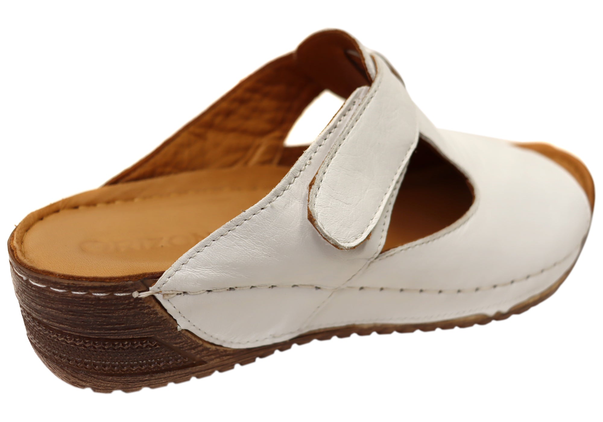 Orizonte Elba Women's Comfortable Leather Slide Sandals | European Style Summer Casual Shoes for Beach, Pool & Home Wear