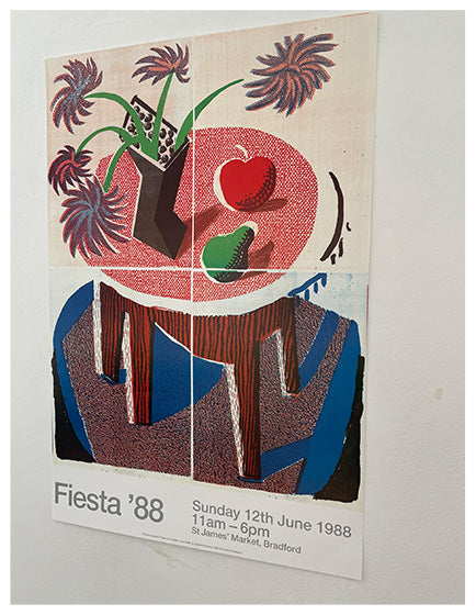 DAVID HOCKNEY FIESTA 1988 Art Print - Vibrant Mexican-Themed Wall Decor for Living Room, Office & Gallery Displays