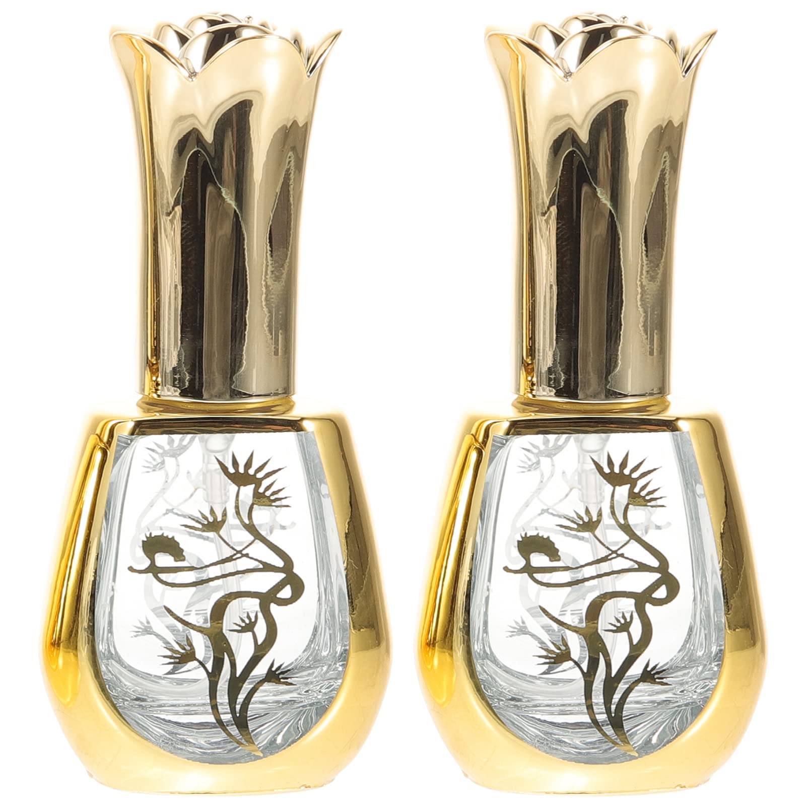 FRCOLOR 2 Pack Refillable Glass Perfume Spray Bottles - Portable Travel Size Fragrance Atomizer for Women & Men, Perfect for Gym, Travel, and Everyday Use