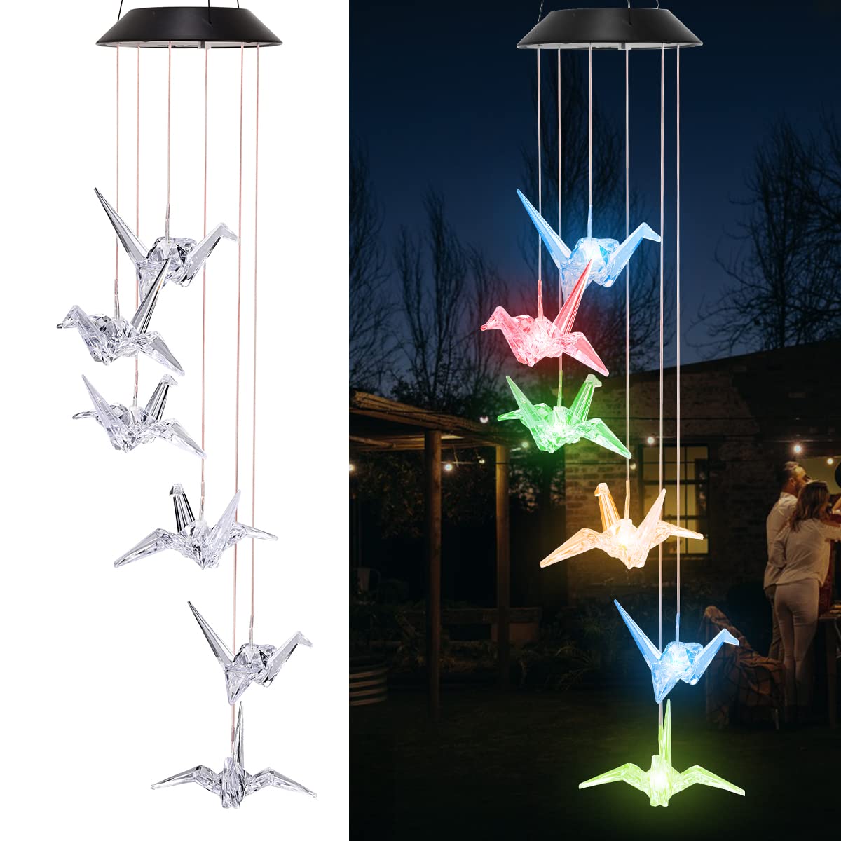 Gisanty 12 Pack Solar Pathway Lights Outdoor - IP44 Waterproof Solar Powered Garden Lights with Auto On/Off - Landscape Lighting for Lawn, Yard, Driveway, Patio & Walkway (Color) - Perfect for Evening Garden Decor & Pathway Illumination