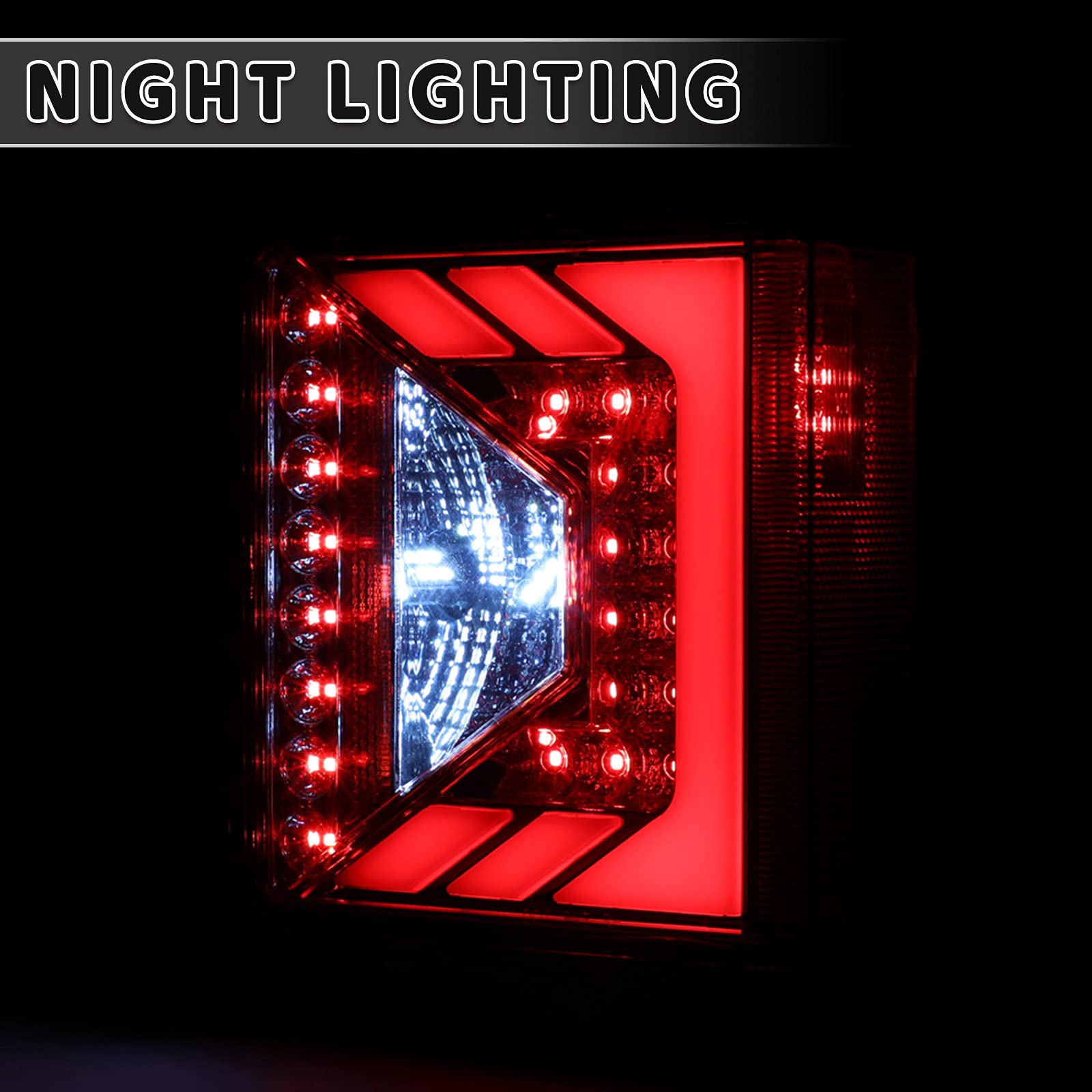 **AUTOWIKI LED Tail Lights for Jeep Wrangler JK & JKU (2007-2018) - Black Housing Clear Lens Replacement Rear Lamps - Left & Right Side - Off-Road & Night Driving Upgrade**