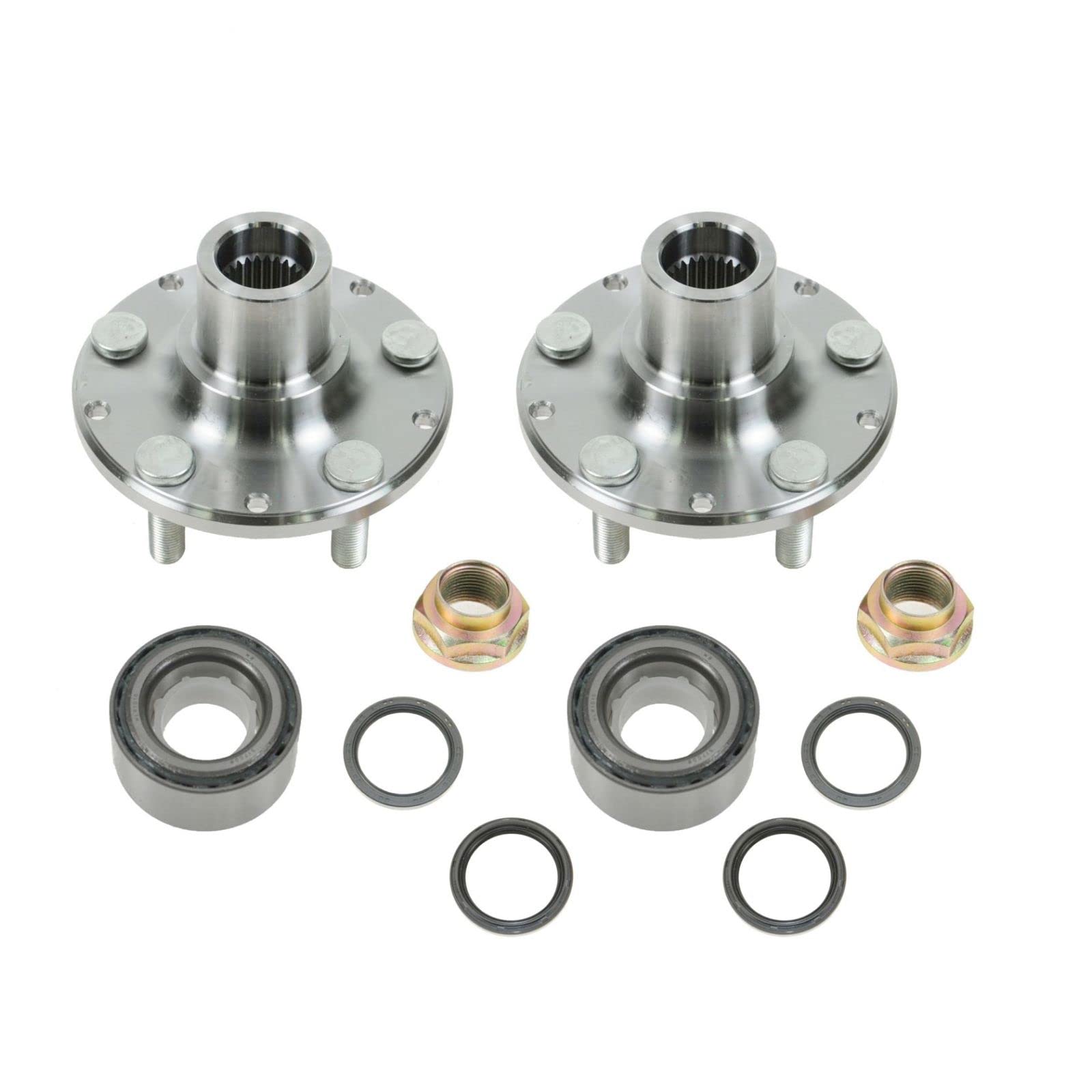 High-Quality Wheel Hub Bearing Seal Kit - Front Inner & Outer Pair Compatible with Subaru Forester, Impreza, Legacy (ABS Included) - Perfect for DIY Repairs & Smooth Ride Maintenance