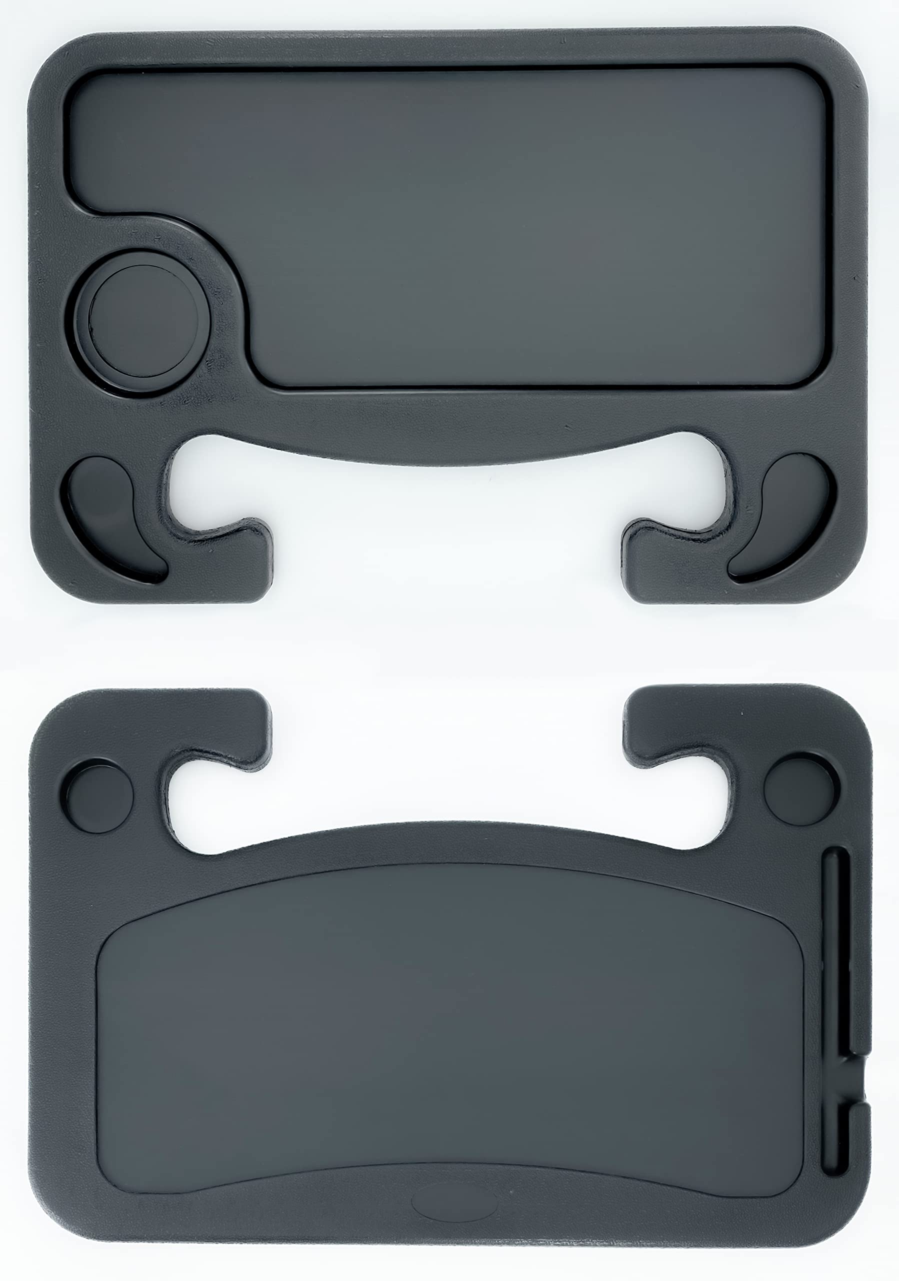 2 Pack Universal Car Steering Wheel Tray - Double-Sided Multi-Functional Car Desk for Eating, Working, Laptop & Tablet Use - Fits Most Vehicles - Perfect for Road Trips, Commuting & Business Travelers