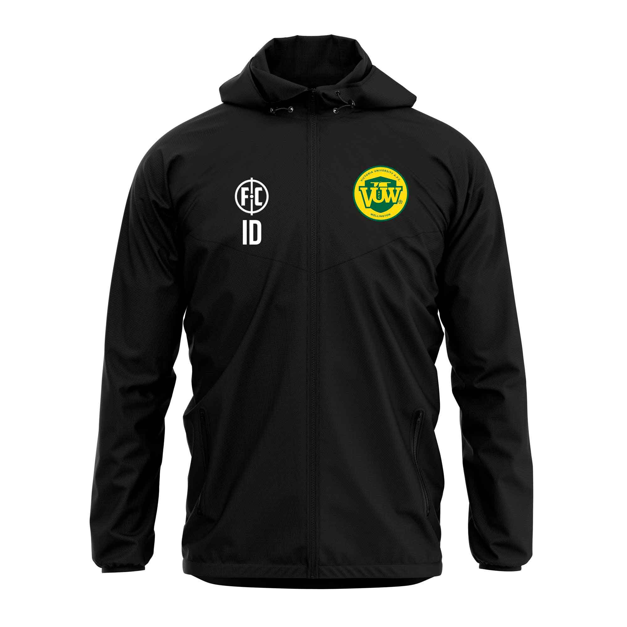 Victoria University AFC Shower Jacket - Waterproof Windbreaker for Men & Women - Perfect for Football Games, Outdoor Activities & Rainy Days