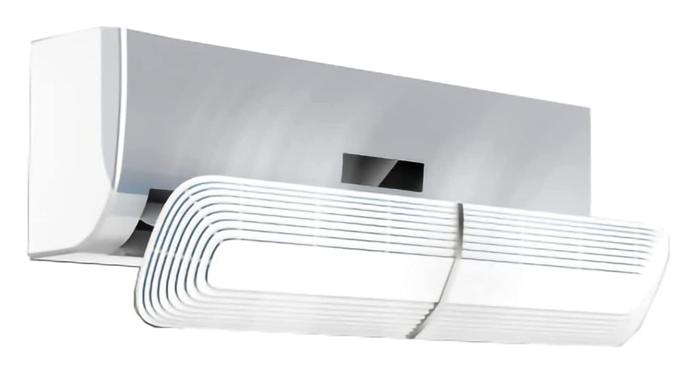 WARRIO Universal Wall-Mounted AC Deflector - Anti-Direct Blow Air Conditioner Windshield, Silver | Prevents Cold Draft & Signal Blocking | Perfect for Bedroom, Office & Living Room Cooling