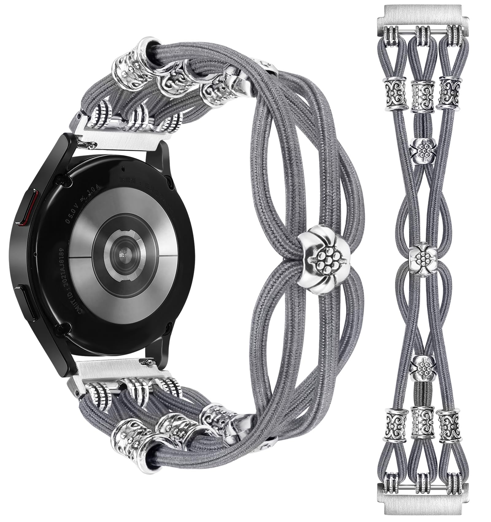 Boho Beaded Bracelet for Samsung Galaxy Watch 7/6/5/4 - Stylish Stretch Band for Women - Perfect for Work & Parties