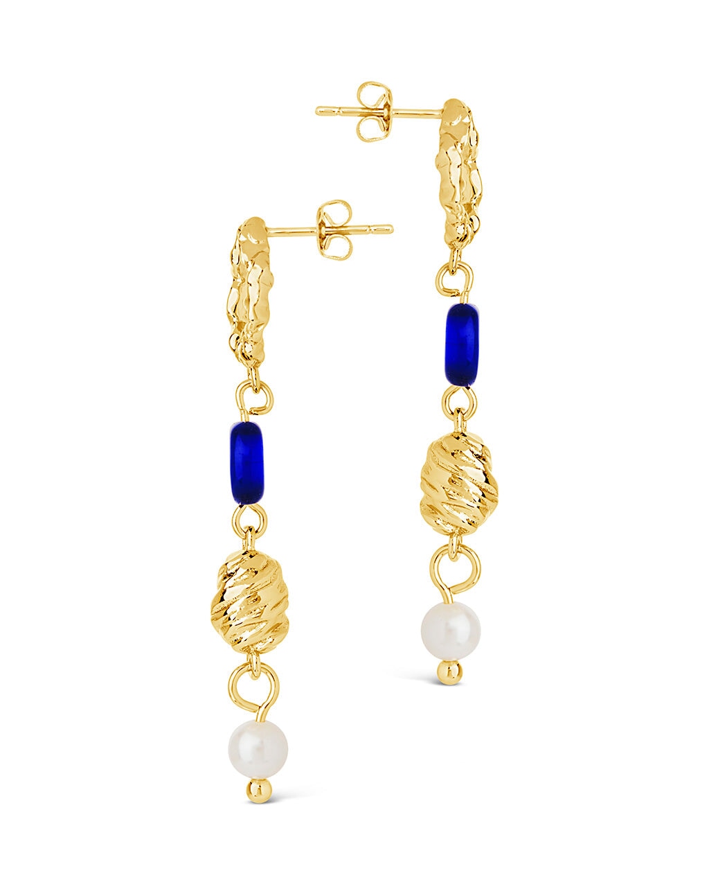 Sibyl Pearl & Evil Eye Drop Stud Earrings for Women – Dainty Boho Jewelry for Protection & Style – Perfect for Parties, Weddings & Everyday Wear
