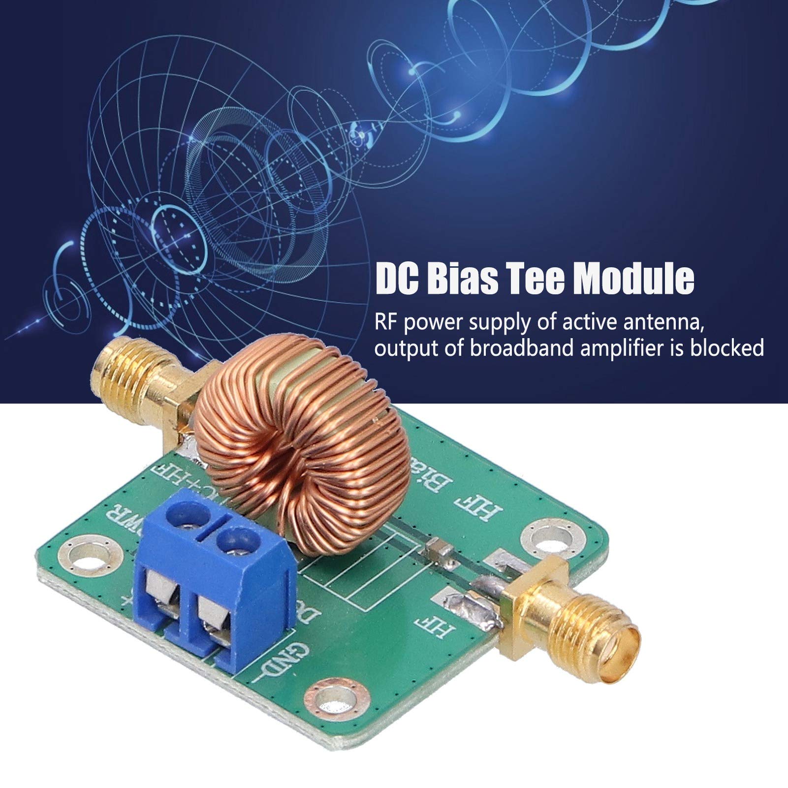 High-Quality DC Bias Tee RF Signal Module with DC Block - Precision Lab Equipment for School & Research | Ideal for RF Testing, Signal Conditioning & Electronic Experiments