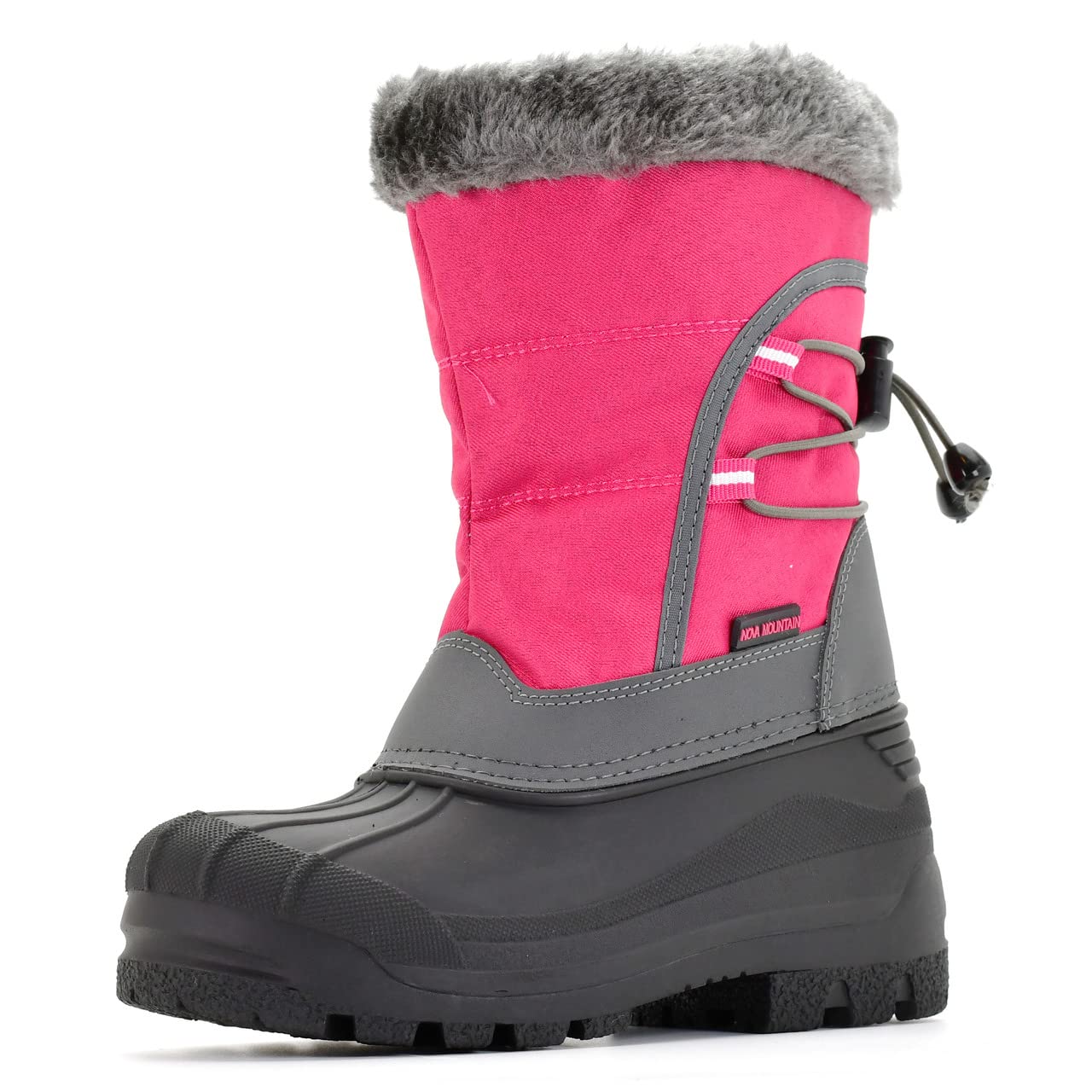 Nova Mountain Kids Winter Snow Boots - Waterproof, Insulated, Non-Slip for Boys & Girls - Perfect for Snow Play, Sledding & Cold Weather Outdoor Activities