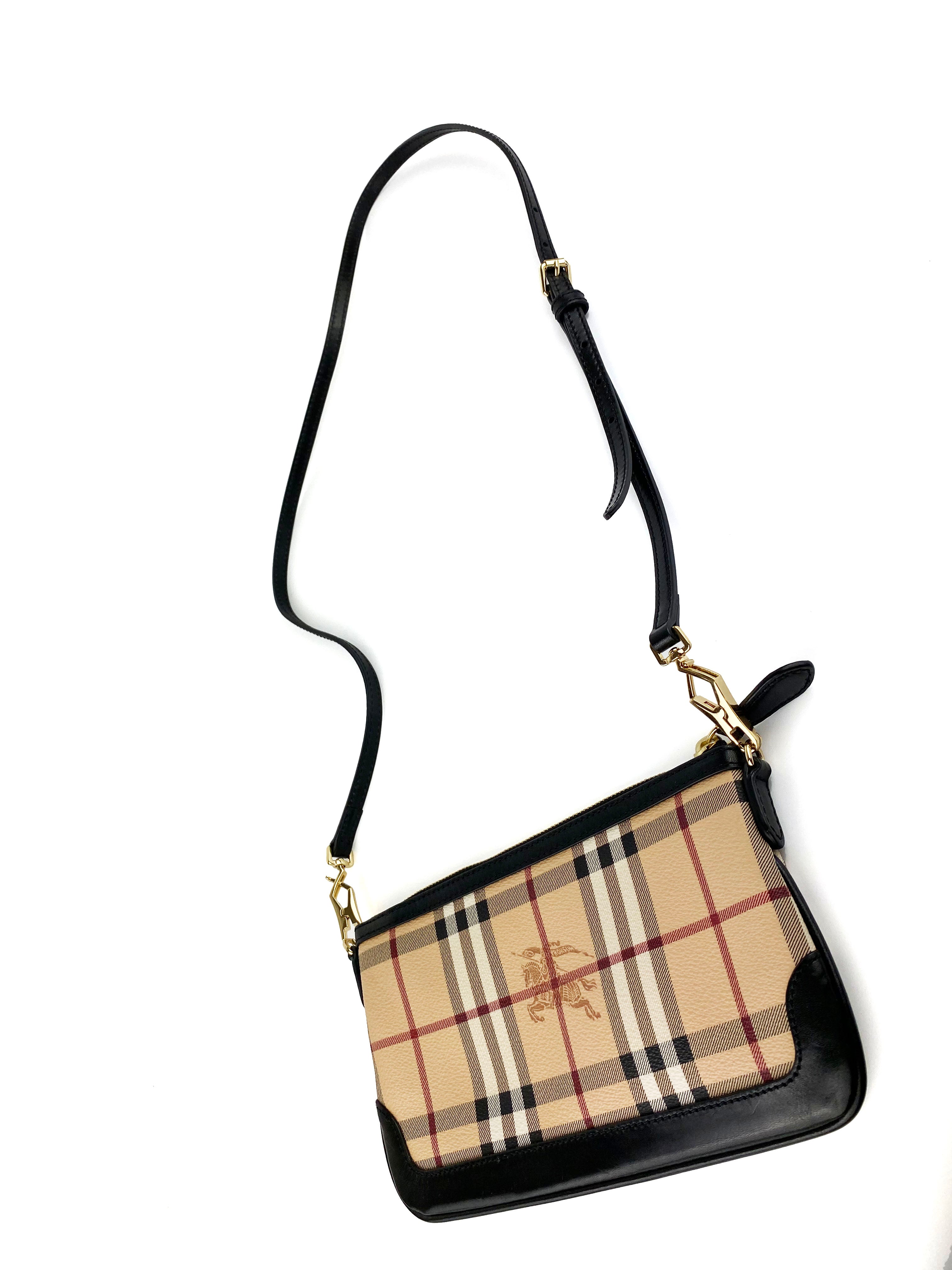 Burberry Haymarket Check Mini Shoulder Bag for Women | Luxury Designer Crossbody Purse | Perfect for Date Night, Travel & Everyday Use