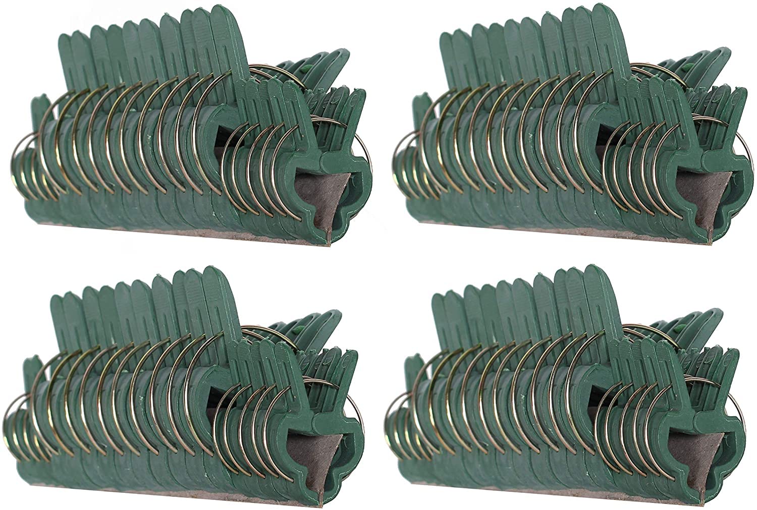 RamPro 80-Piece Green Gardening Clips – Gentle Plant & Flower Support Clips for Stems, Stalks & Vines | Garden Tool for Straightening & Training Plants | Perfect for Indoor Pots, Outdoor Gardens & Greenhouses