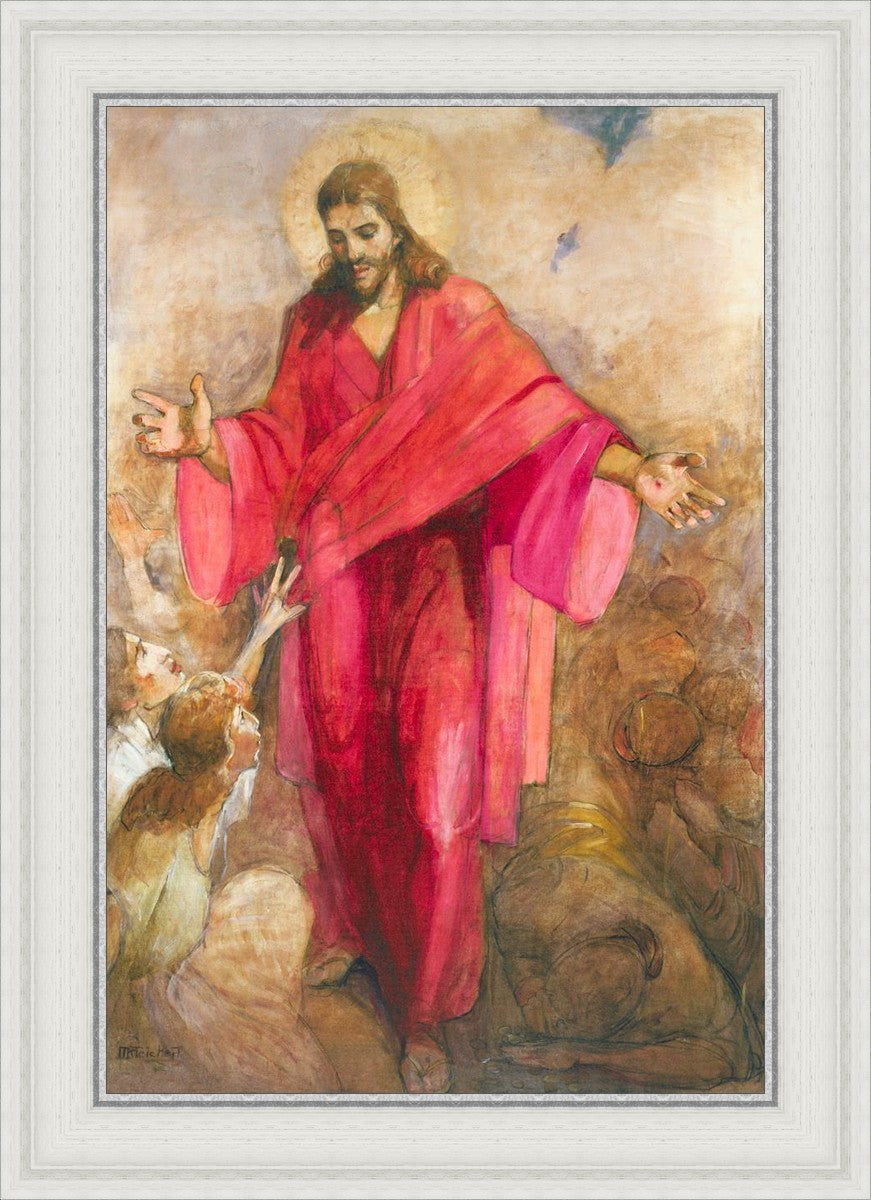 Christ in Red Robe - Religious Wall Art Decor for Home, Church & Office - Inspirational Christian Gift & Spiritual Decor