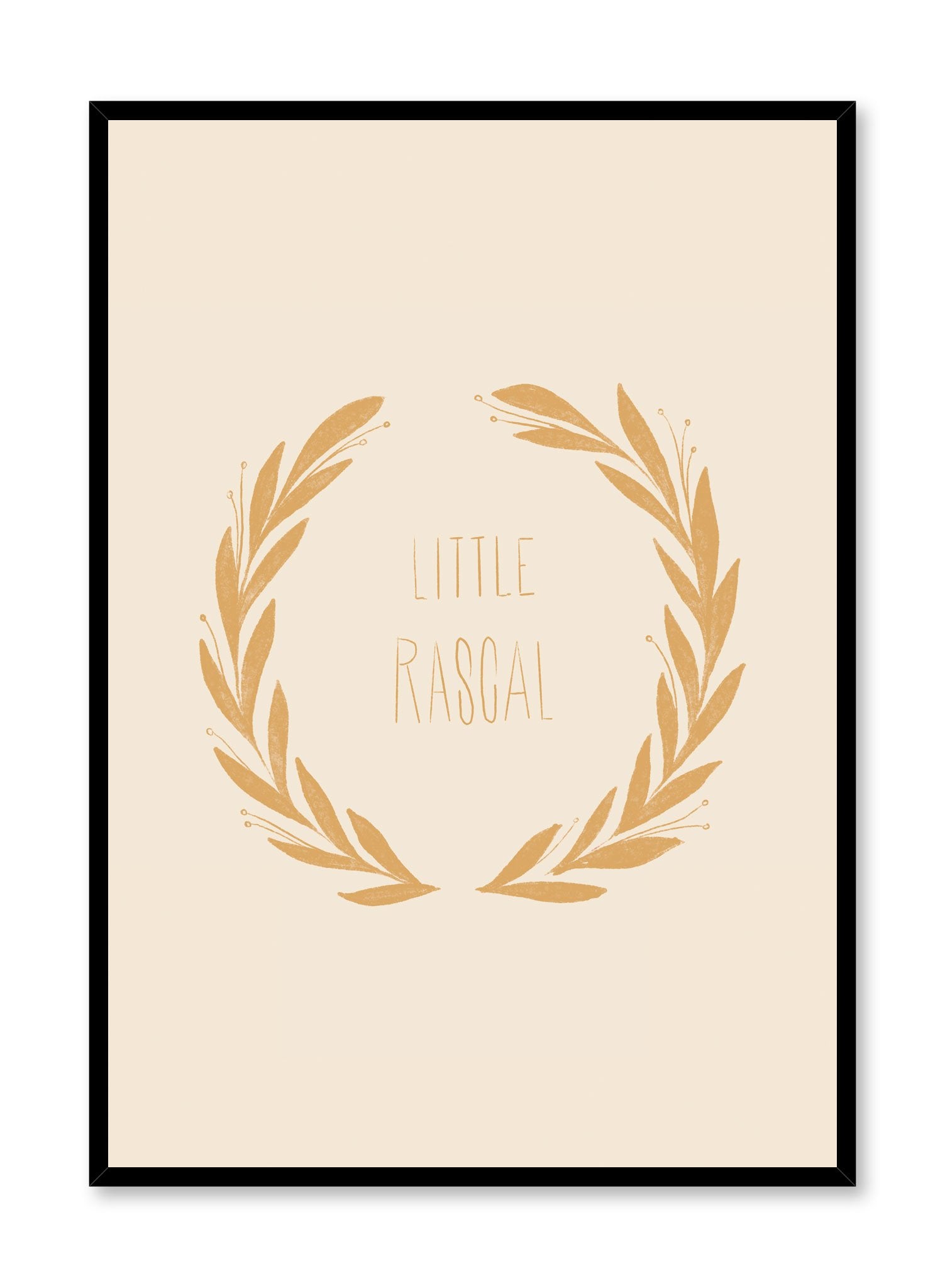 Little Rascal Vintage Style Poster - Classic Retro Wall Art Decor for Kids Room, Nursery, Classroom & Office - Perfect for Home Decor & Gift Ideas