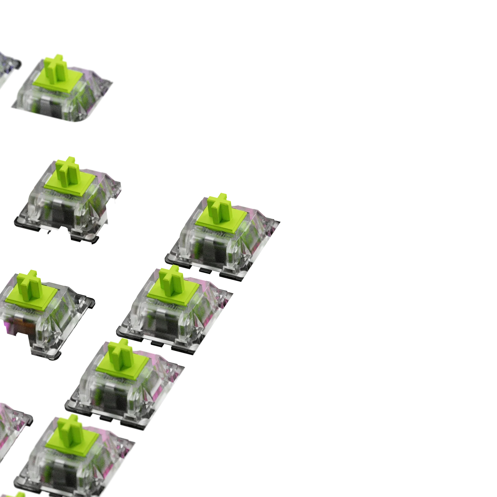 Glorious Raptor MX Mechanical Keyboard Switches - 75 Pack ISO Standard for Gaming & Typing - Perfect for PC Builds & Keyboard Customization