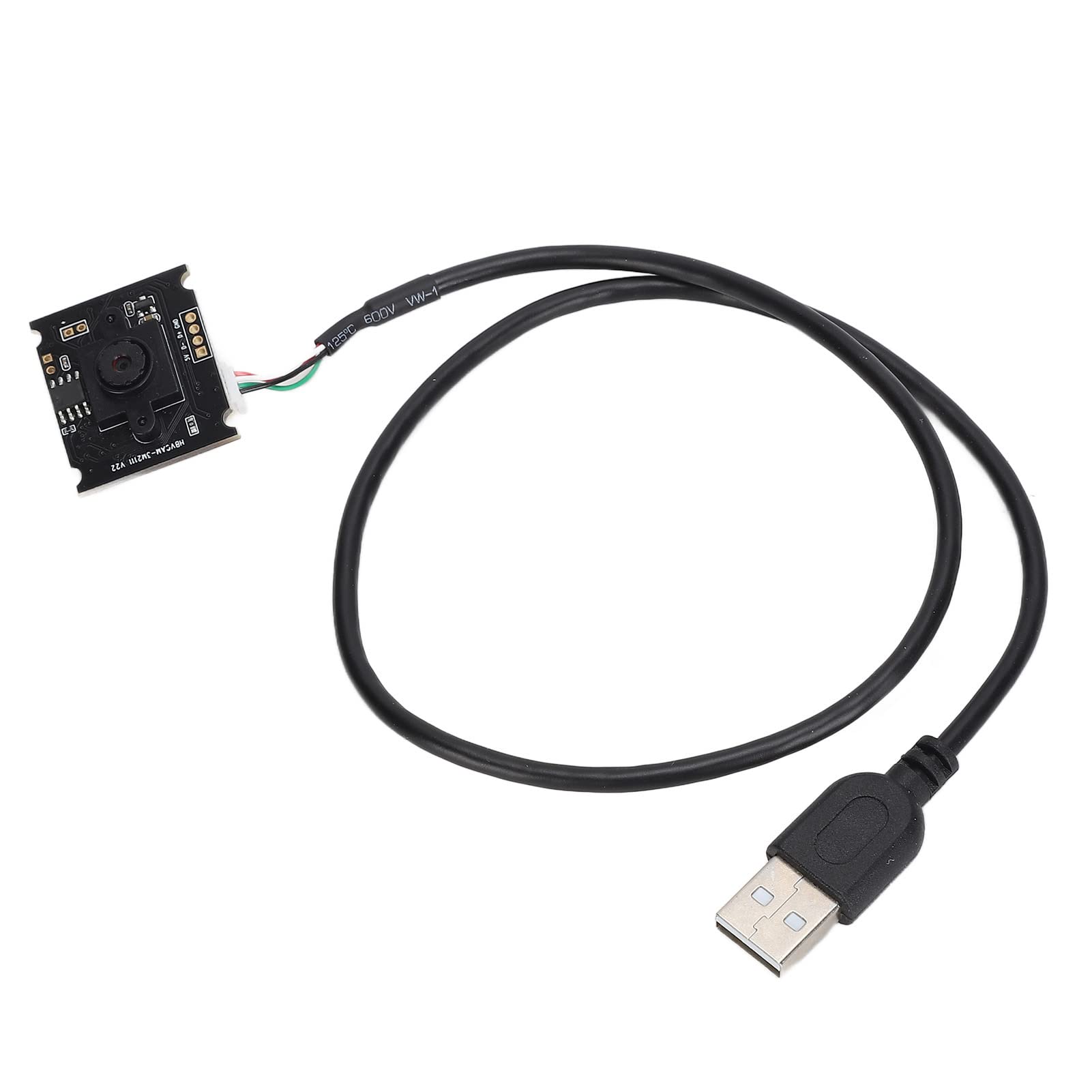 ANKROYU USB 2.0 Webcam Module - 3.5mm Lens Manual Focus Camera Board with 64° Viewing Angle for Advertising Machines, Digital Signage & Security Monitoring
