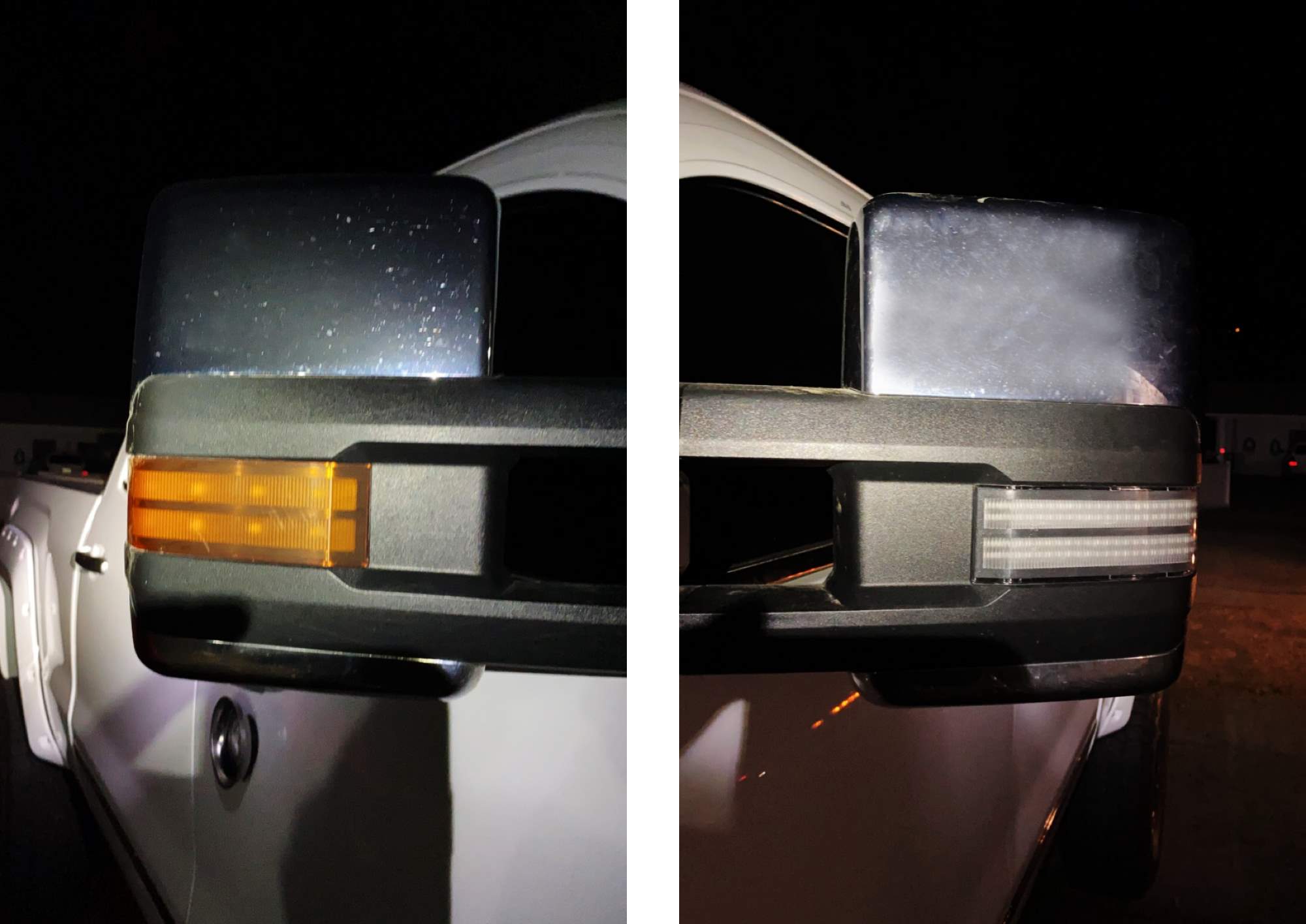 Amber LED Strip Tow Mirror Marker Lights for Chevy Silverado & GMC Sierra - Dual Row Design for Enhanced Visibility & Safety (Ideal for Night Towing & Off-Road Adventures)