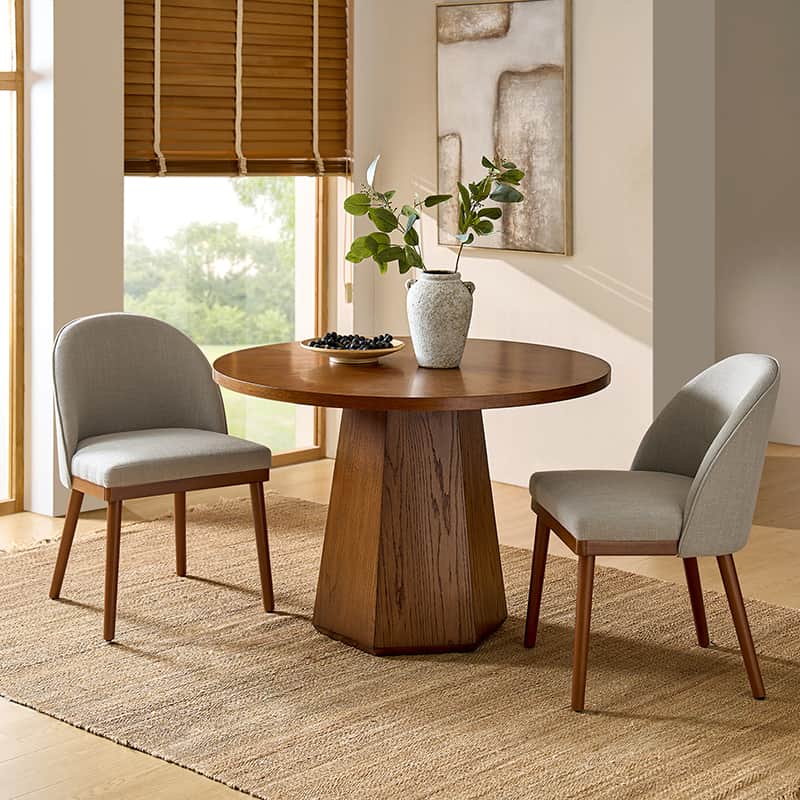 Serta Upholstered Dining Chairs with Solid Wood Legs - Comfortable Modern Kitchen & Dining Room Seating (Set of 2/4/6) for Home, Restaurant, or Office Use