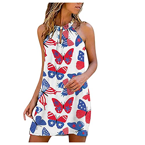 WhrDarll Women's Casual Midi Dress - Sleeveless Floral Print Strapless Summer Dress for Beach, Party & Date Night | Sexy A-Line Cocktail Dress