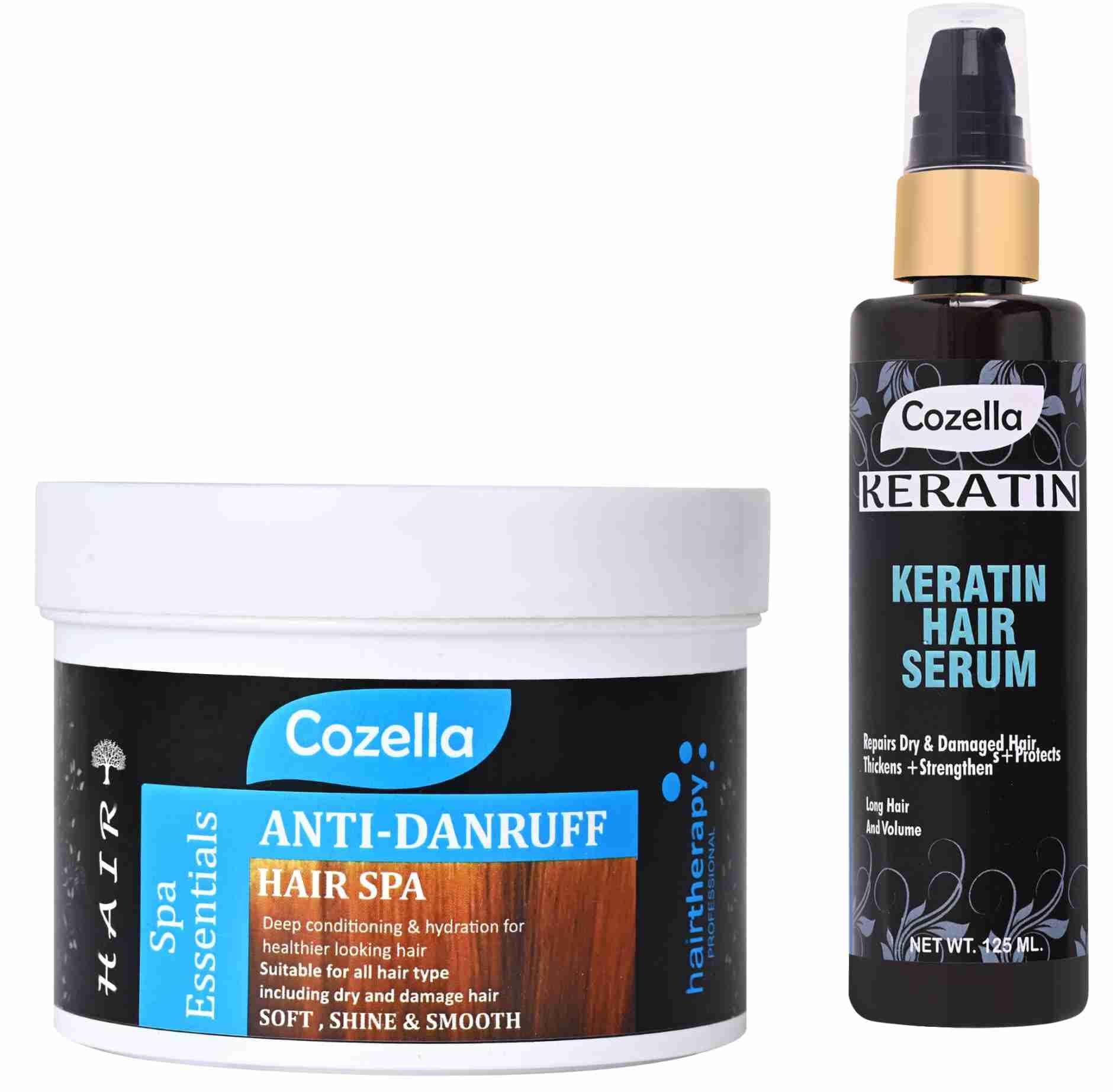 Cozella Anti-Dandruff Hair SPA Treatment with Nourishing Serum | Deep Conditioning & Hydration for Healthier Hair | All Hair Types | Perfect for Dry, Damaged & Itchy Scalp Care at Home