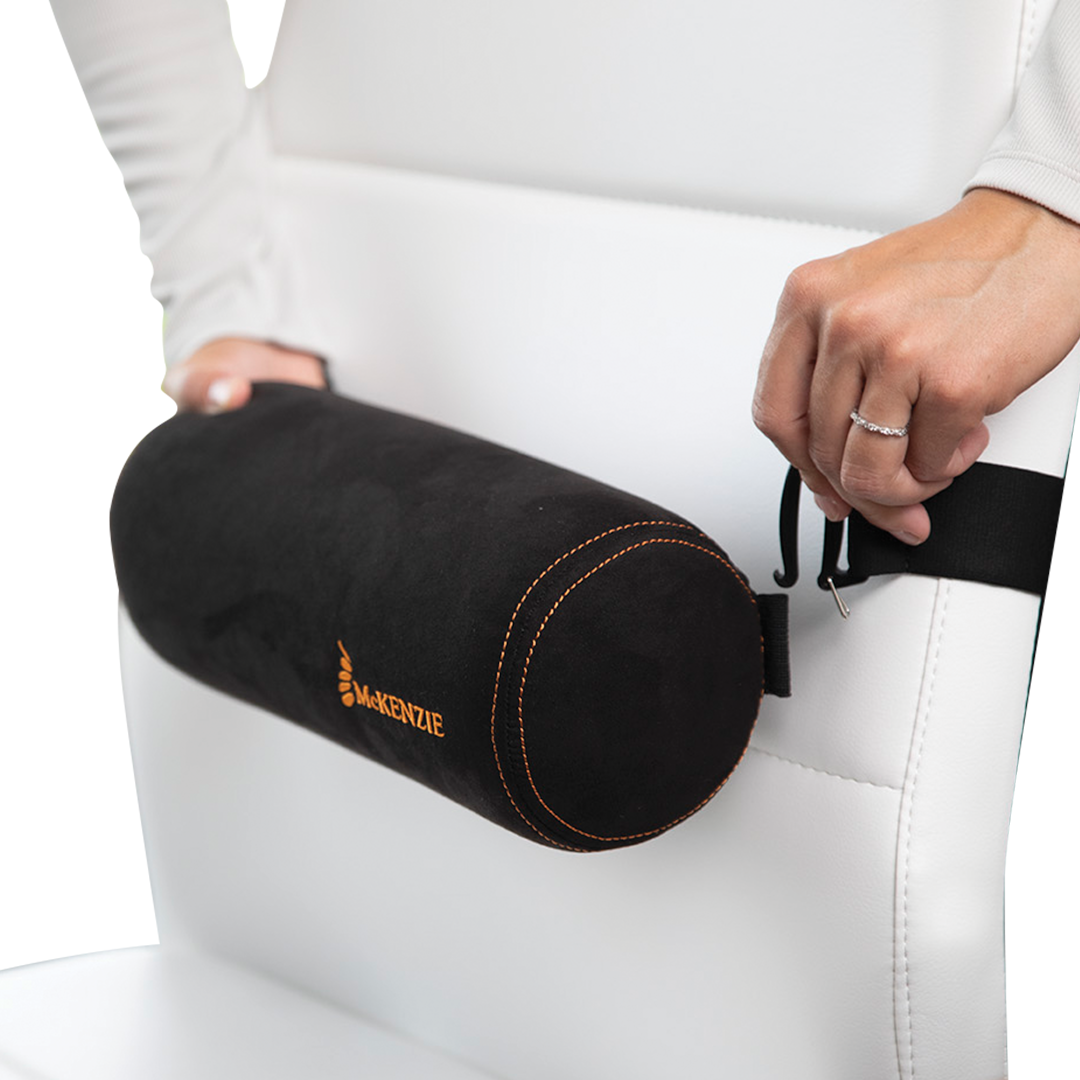 McKenzie Signature Lumbar Roll - Premium Back Support Cushion for Office Chair, Car Seat & Home Use - Ergonomic Posture Corrector for Lower Back Pain Relief