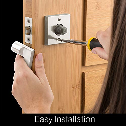 Baldwin Estate 8231.402 Low Profile Traditional Single Cylinder Deadbolt in Distressed Oil Rubbed Bronze - Secure Front Door Lock for Homes & Apartments