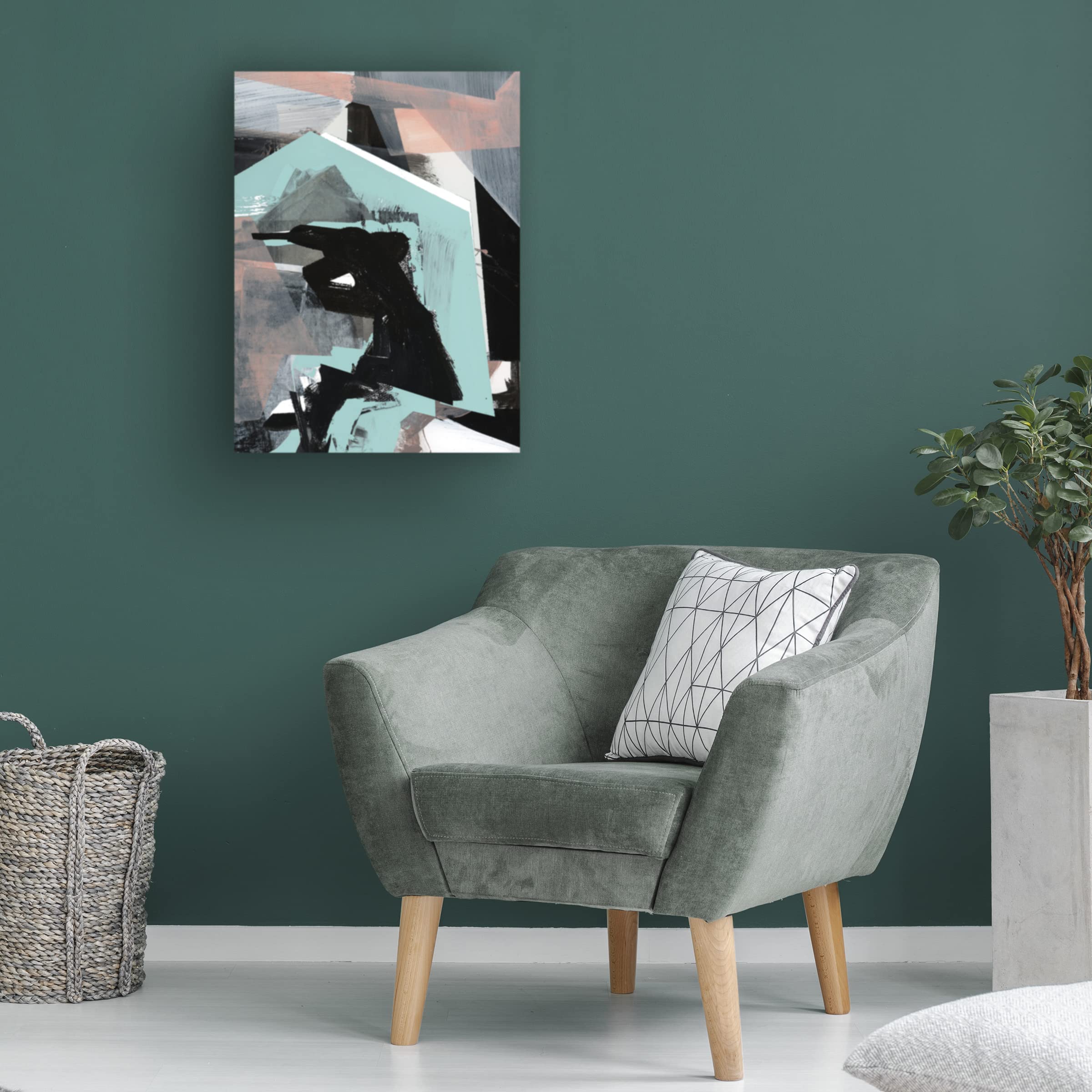 Trademark Fine Art 'Mix II' Canvas Art by Cartissi - Modern Abstract Wall Decor for Living Room, Bedroom & Office - Perfect for Home & Office Interior Design