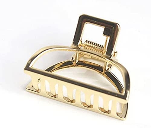 Agnirva 6-Pack Metal Hair Claw Clips for Women - Multi-Design Banana Hair Clips, Non-Slip Hair Accessories (4.5 x 4.3 cm) - Perfect for Ponytails, Buns & Everyday Hairstyles