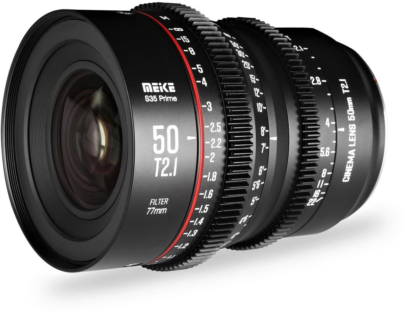 Meike Cinema Super35 50mm T2.1 Lens for PL Mount - Professional Cine Lens for DSLR & Mirrorless Cameras - Perfect for Filmmaking, Videography & Cinematic Shots