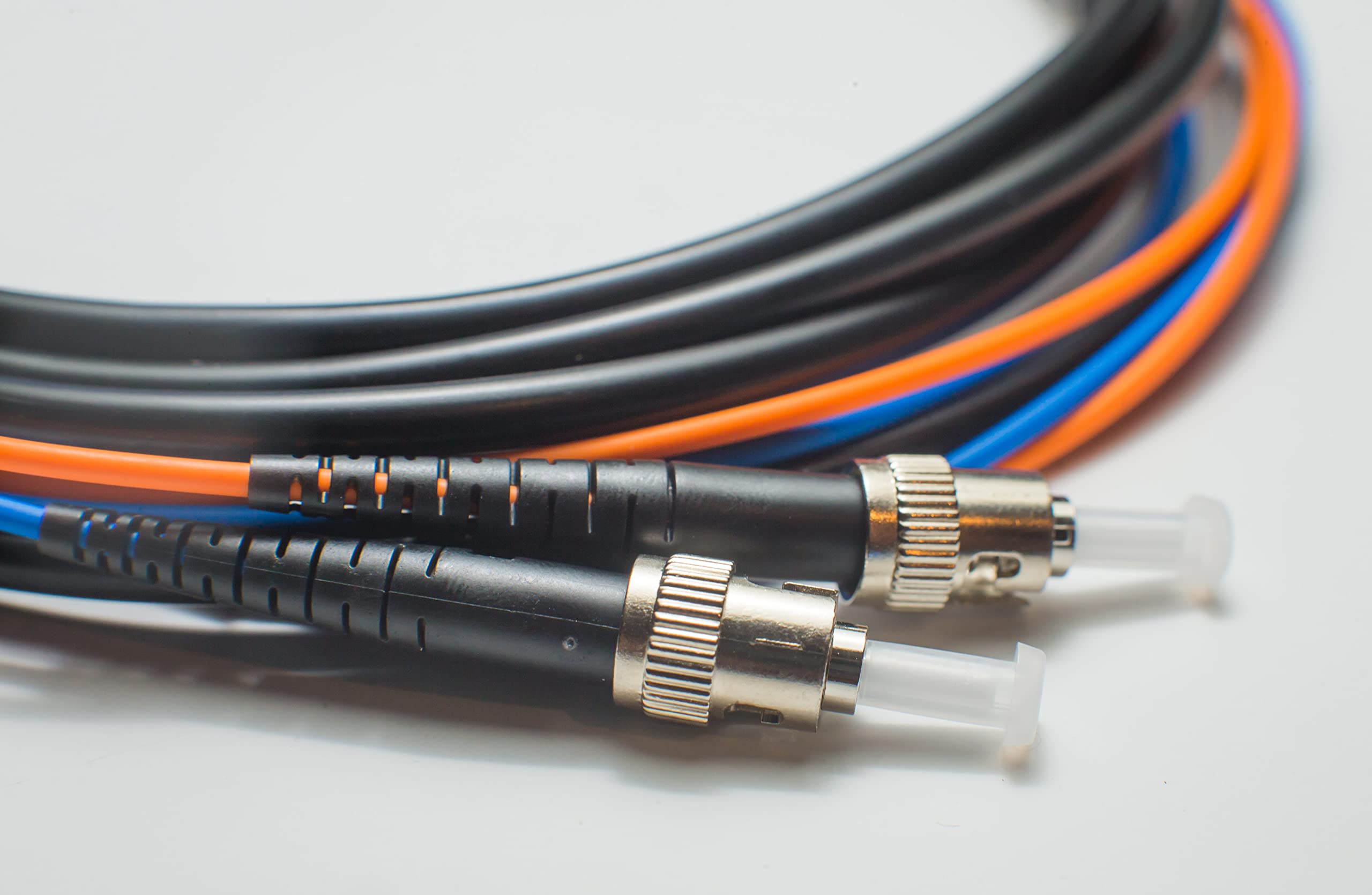 55M OS2 LC to ST Single-Mode Fiber Optic Patch Cable - Indoor/Outdoor Duplex 9/125μm Jumper (180.44ft) | Length Options 0.5M-300M | High-Speed Data Transmission for Telecom/Data Centers/Networking