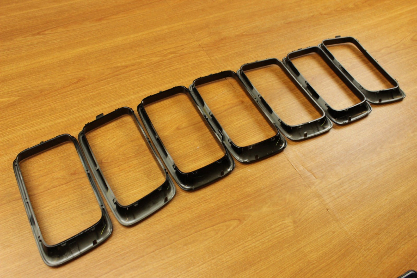 Jeep Grand Cherokee Gloss Black Trim Ring Grille Insert Set - Mopar OEM Replacement Part - Upgrade Your SUV's Front Grille for Enhanced Style & Protection