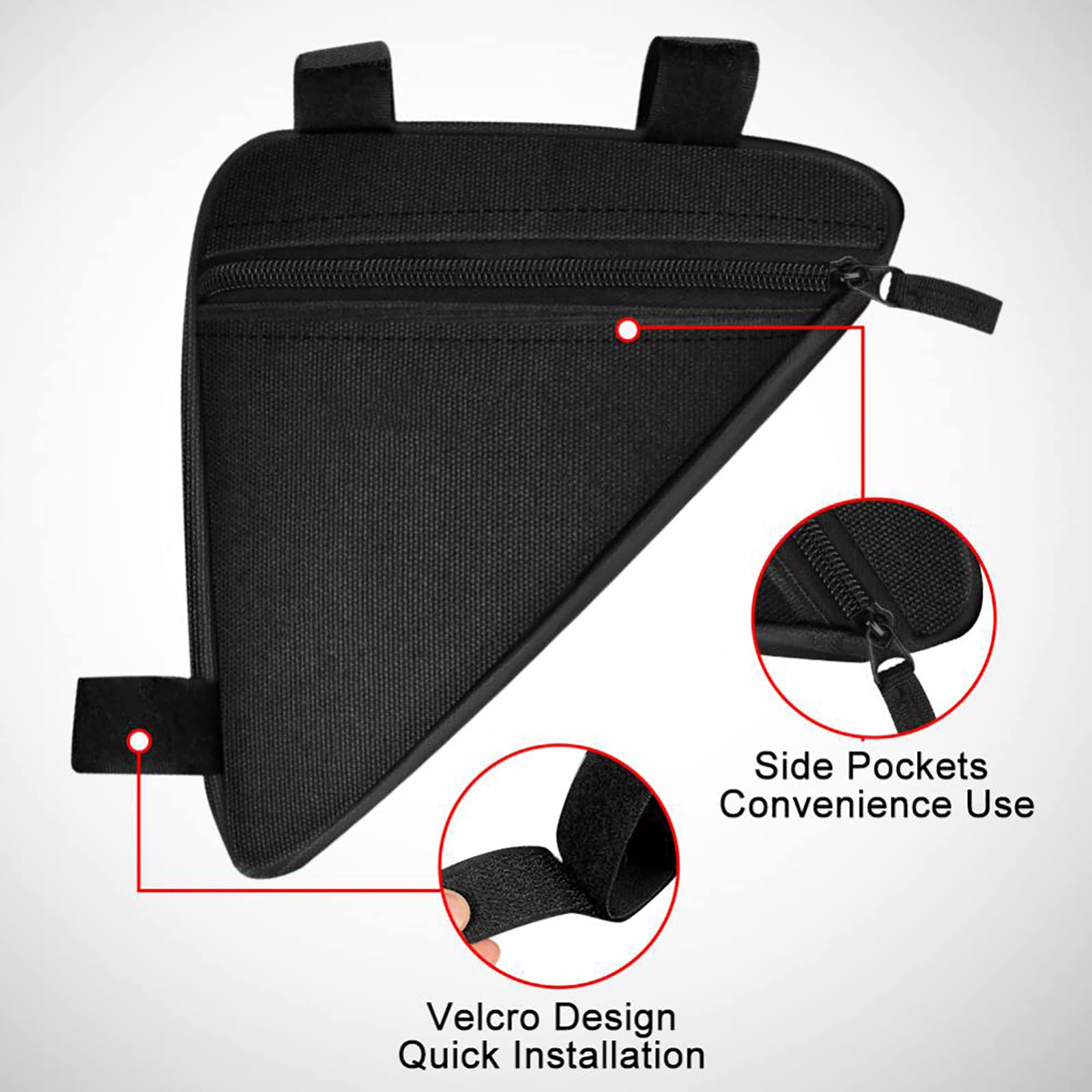 Waterproof Triangle Bicycle Frame Bag - Mountain Bike Front Tube Pouch, Durable Cycling Saddle Bag Holder for Road & MTB Accessories | Perfect for Commuting, Trail Riding & Outdoor Adventures