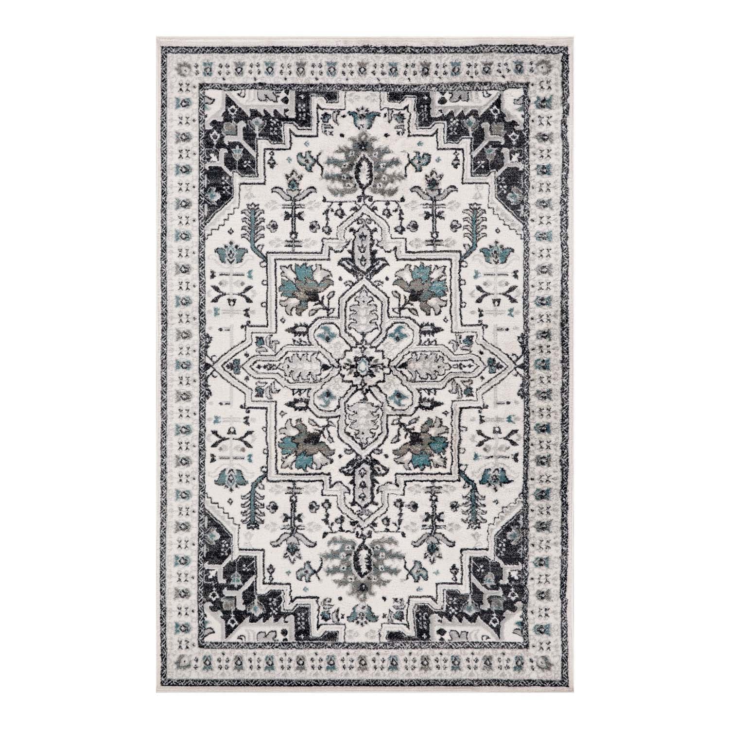 Einsgrove Southwestern Tribal Medallion Indoor Area Rug - Non-Slip Runner Rug for Living Room, Bedroom, or Entryway Decor