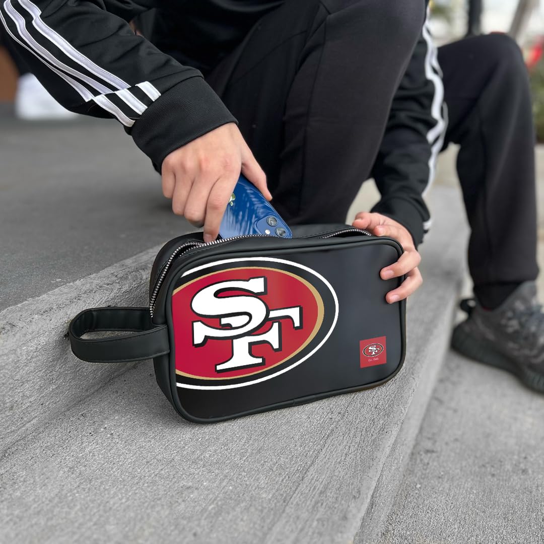 SOAR NFL Tech Organizer Bag - Waterproof Travel Electronics Organizer for Phones, Cables & Accessories | Perfect for Football Fans, Game Day & Travel