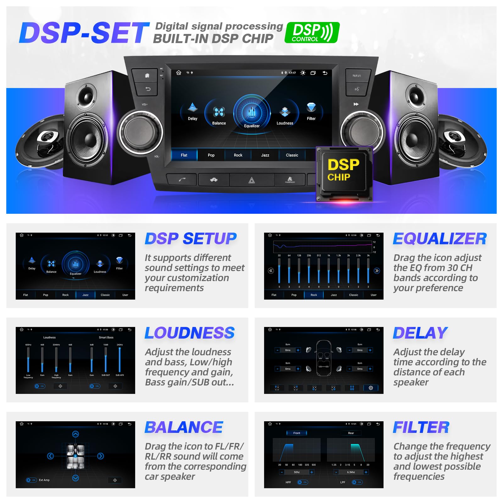 Toyota Highlander 2008-2013 Android Car Stereo with Apple CarPlay & Android Auto - 7
