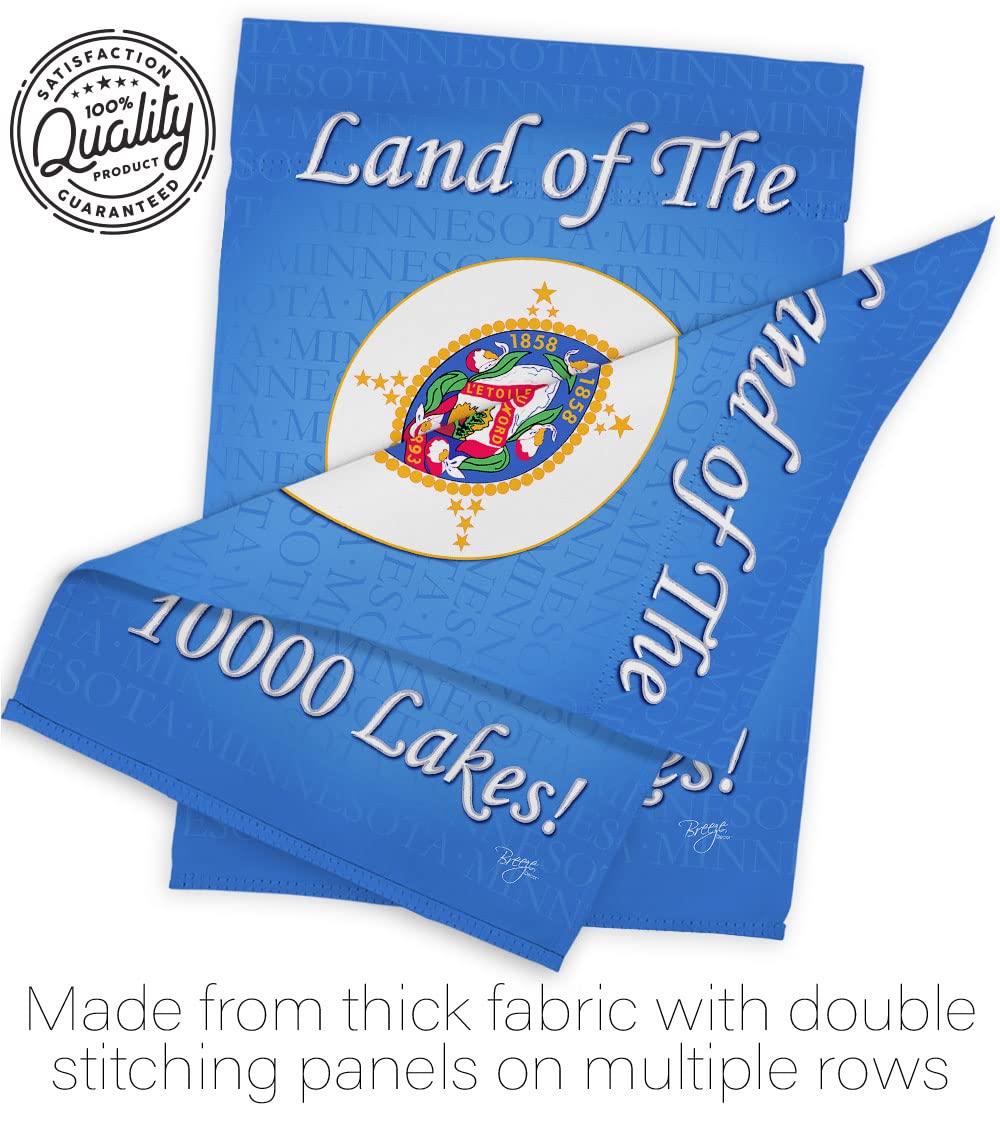 Minnesota Garden House Flag Set - Double-Sided Americana Decor for Yard & Patio