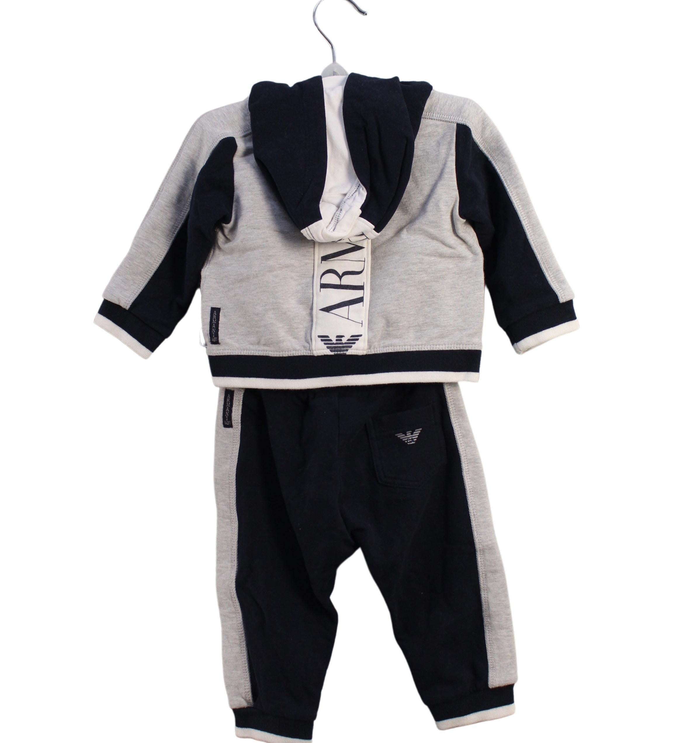 Armani Baby Boys' 6M Sweatshirt and Pant Set - Soft Cotton Outfit for Infants | Perfect for Casual Wear, Playdates, and Family Photos