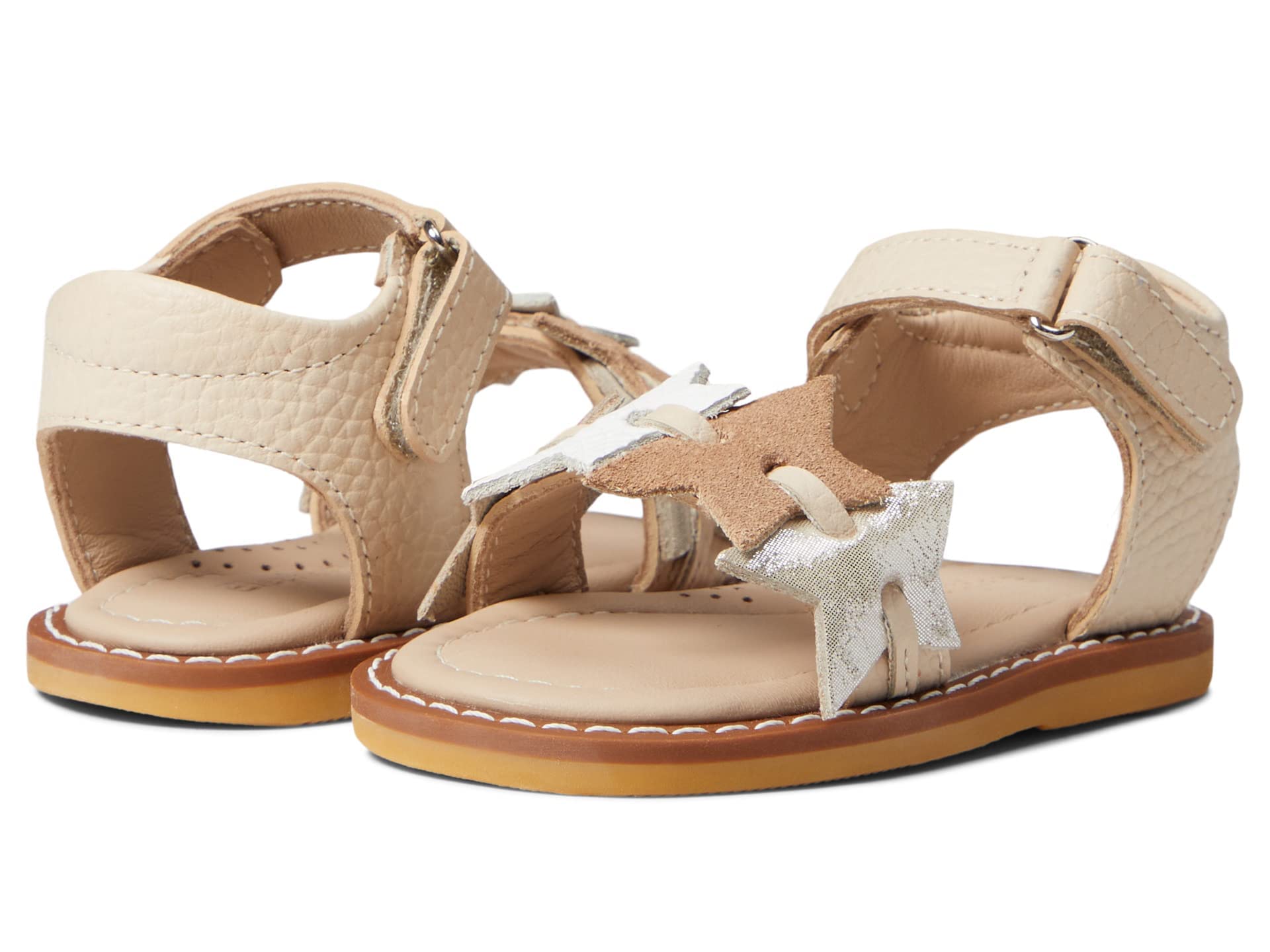 Elephantito Baby Girls' Star Sandals for Toddlers - Comfortable & Stylish First Walking Shoes for 12-24 Months - Perfect for Playdates, Beach Outings & Summer Adventures