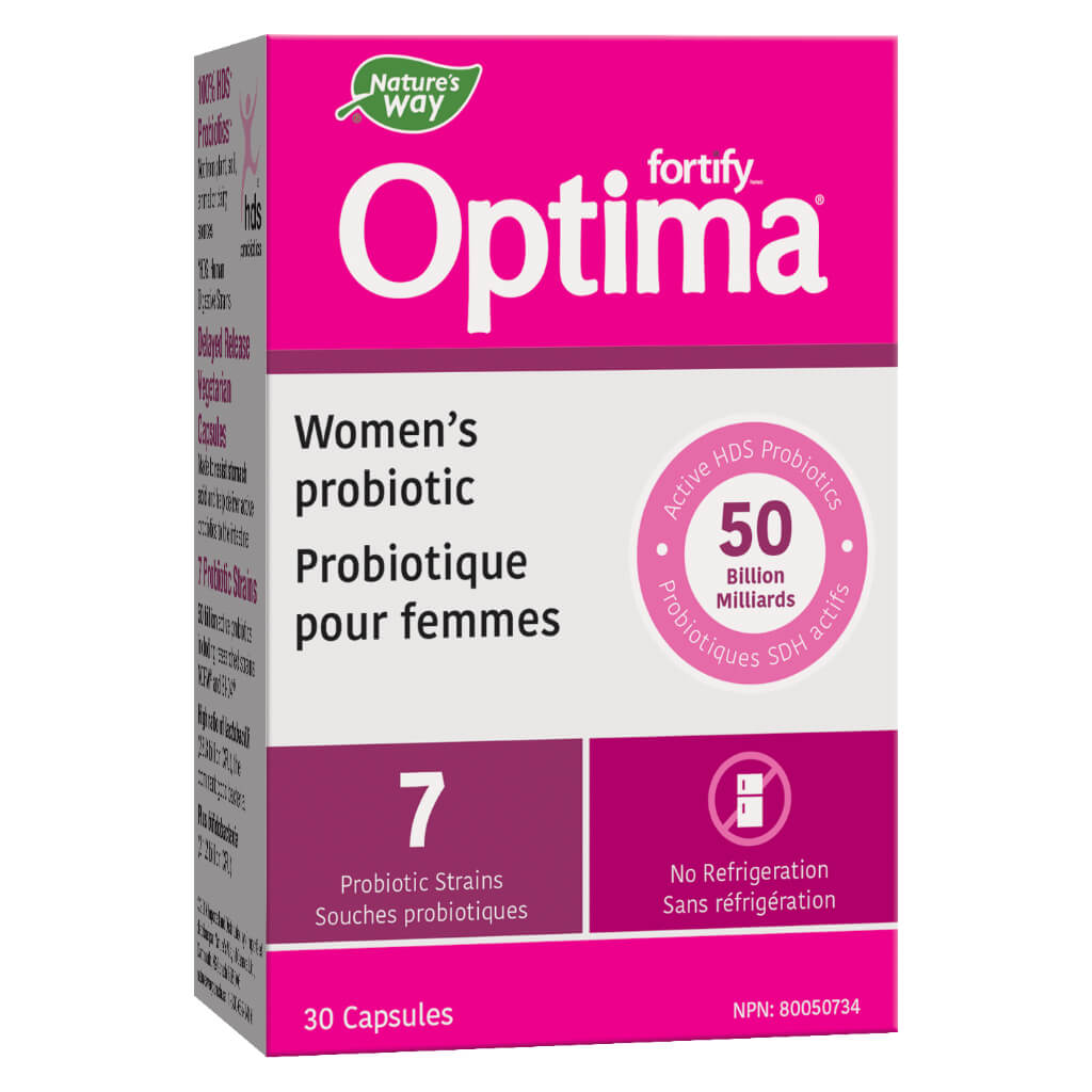 Fortify Optima Women's Probiotic 50 Billion CFU - Daily Digestive & Immune Support for Women - Gut Health Supplement with 16 Strains - Supports Vaginal & Urinary Health - Perfect for Travel & Active Lifestyles