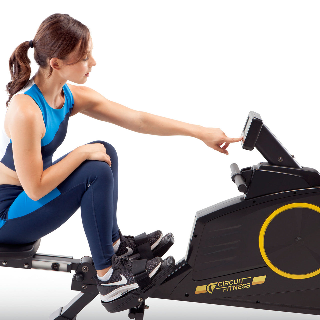 Foldable Magnetic Rowing Machine for Home Gym - Circuit Fitness AMZ 986RW | Quiet & Compact Rowing Exercise Equipment | Perfect for Small Spaces & Full-Body Workouts
