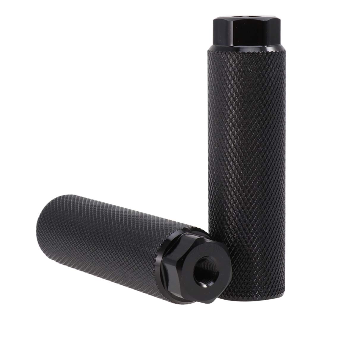 Sturdy Mountain Bike Pedals - 1 Pair Heavy Duty Cylinder Seat Axle Stunt Pegs for BMX & MTB Accessories | Ideal for Off-Road Cycling, Tricks & Extreme Sports