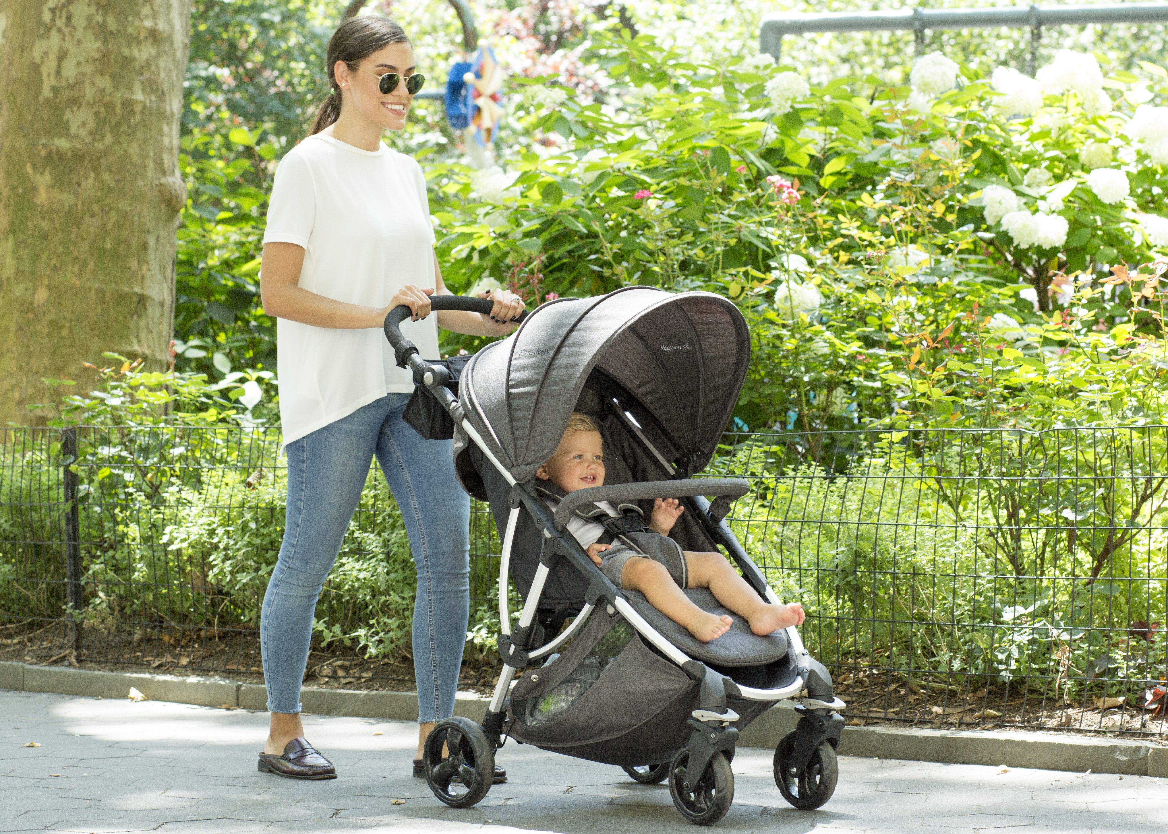 Jeep Gemini Stroller - Lightweight Compact Baby Stroller for Travel & Everyday Use | Foldable Design with Adjustable Canopy | Perfect for Shopping, Walks & Outdoor Adventures