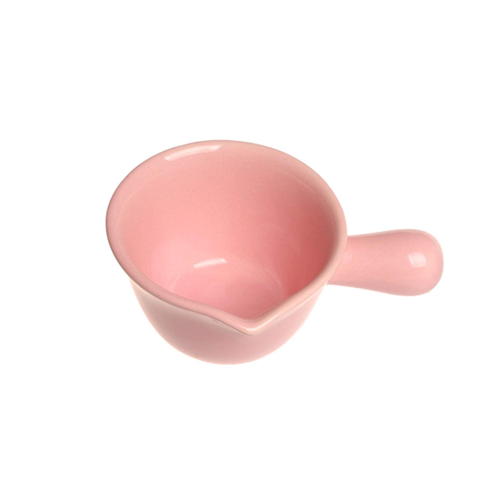 Japanese Ceramic Mini Milk Jug with Handle - Gravy & Sauce Boat, Milk Jam Jar, Yogurt Pudding Cup - 5 Colors Kitchen Gadget for Coffee, Restaurants & Home Storage (White) - Perfect for Serving, Seasoning & Entertaining