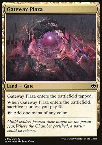 Magic: The Gathering Gateway Plaza Single Card - Collectible Trading Card Game for MTG Deck Building & Strategy - Perfect for Casual Play & Competitive Tournaments