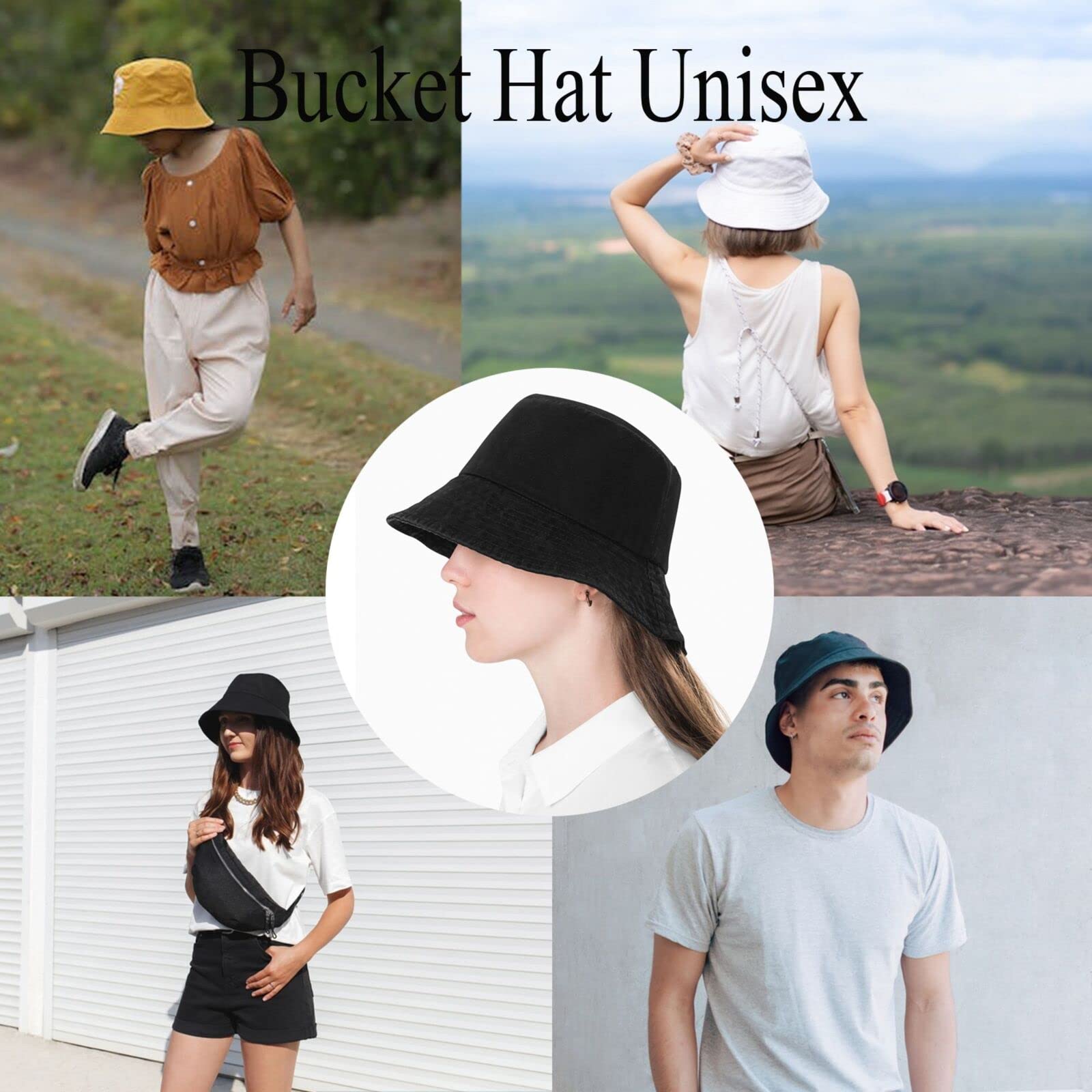 Funny Food Print Bucket Hat for Men & Boys - Lightweight Summer Fisherman Cap for Travel, Beach, Outdoor Activities | Casual Sun Hat for Picnics, Hiking, and Fishing