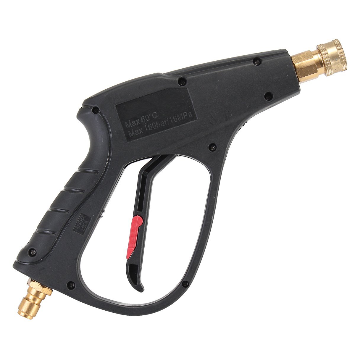 Wooya High Pressure Water Gun Cleaner Brush - 160Bar/16Mpa Power Washer with 3/8 Connector for Car Washing, Patio Cleaning, and Outdoor Surfaces